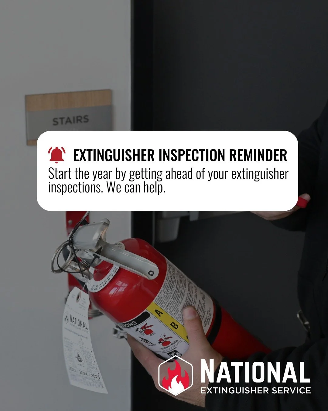Extinguisher Inspection Reminder!

Start the year by getting ahead of your fire extinguisher inspections. We can help.

Click the link in our bio or call today at 503-232-6646 to schedule your extinguisher inspection.

#NES #NationalExtinguisherServi