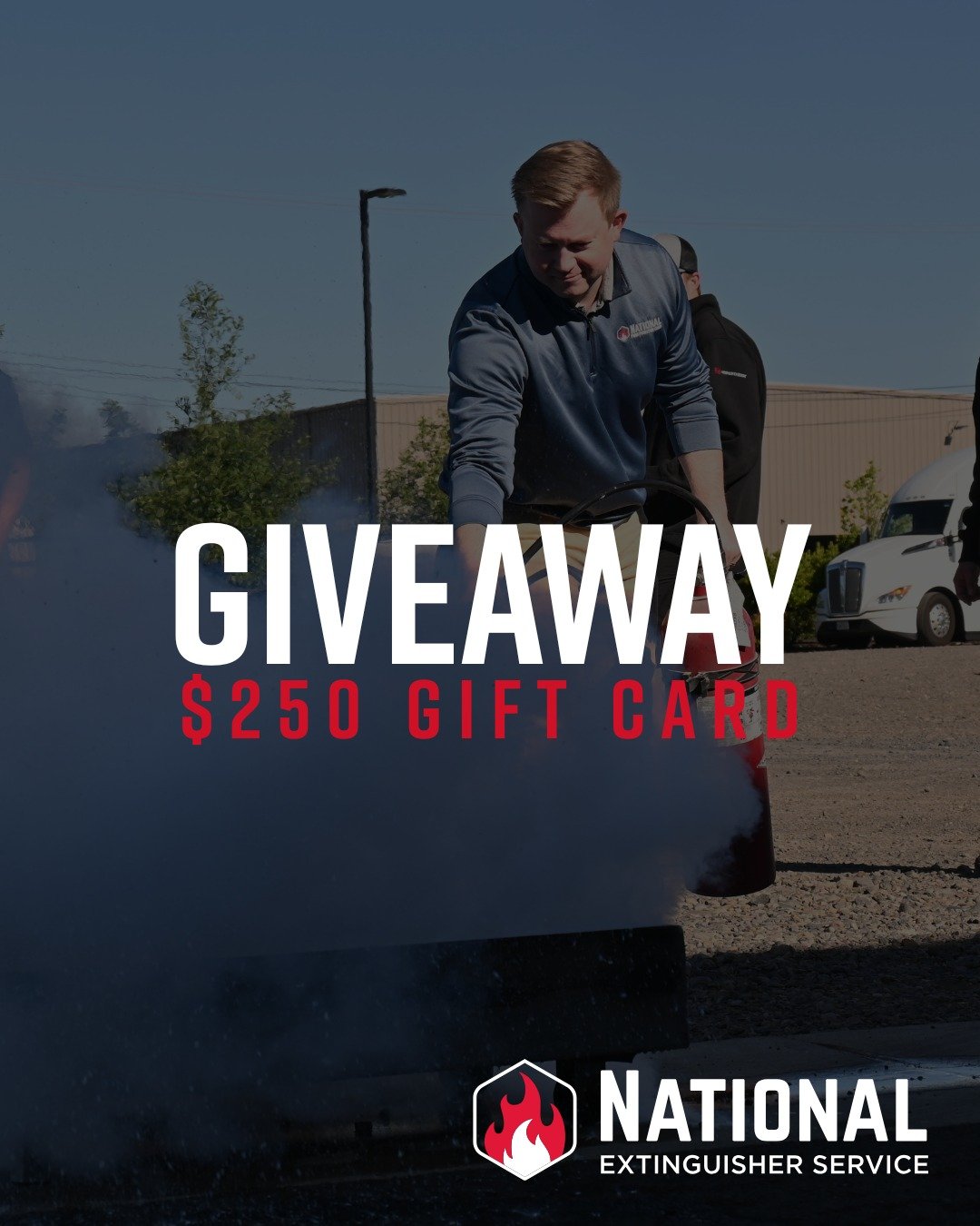 Giveaway!

Schedule extinguisher training between now and April 30th, and you&rsquo;ll be entered to win a $250 gift card of your choice.

Click the link in our bio or call 503-232-6646 to schedule your training today.

#NES #NationalExtinguisherServ