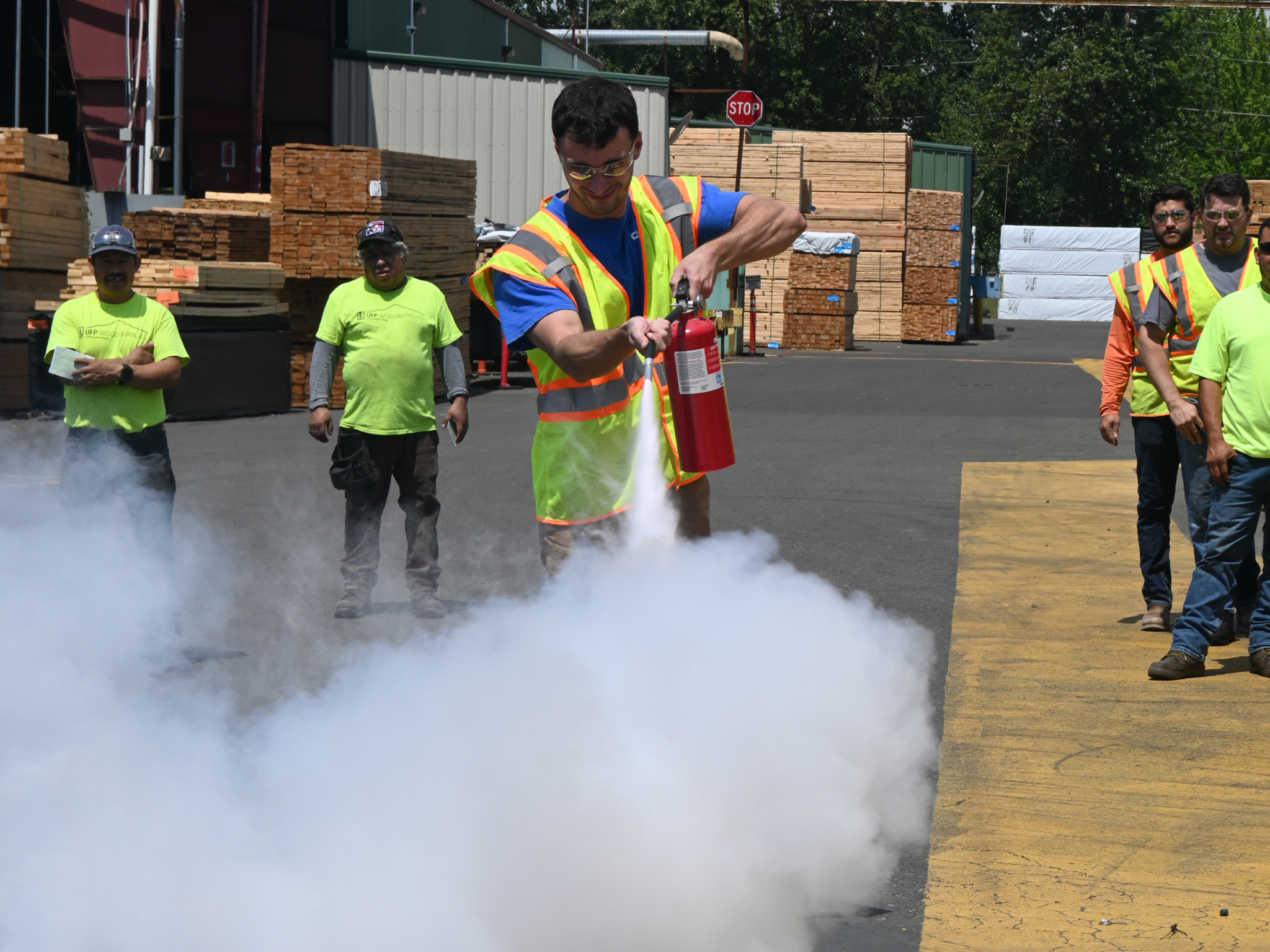 Hands-On Fire Extinguisher Training - Industrial Facility