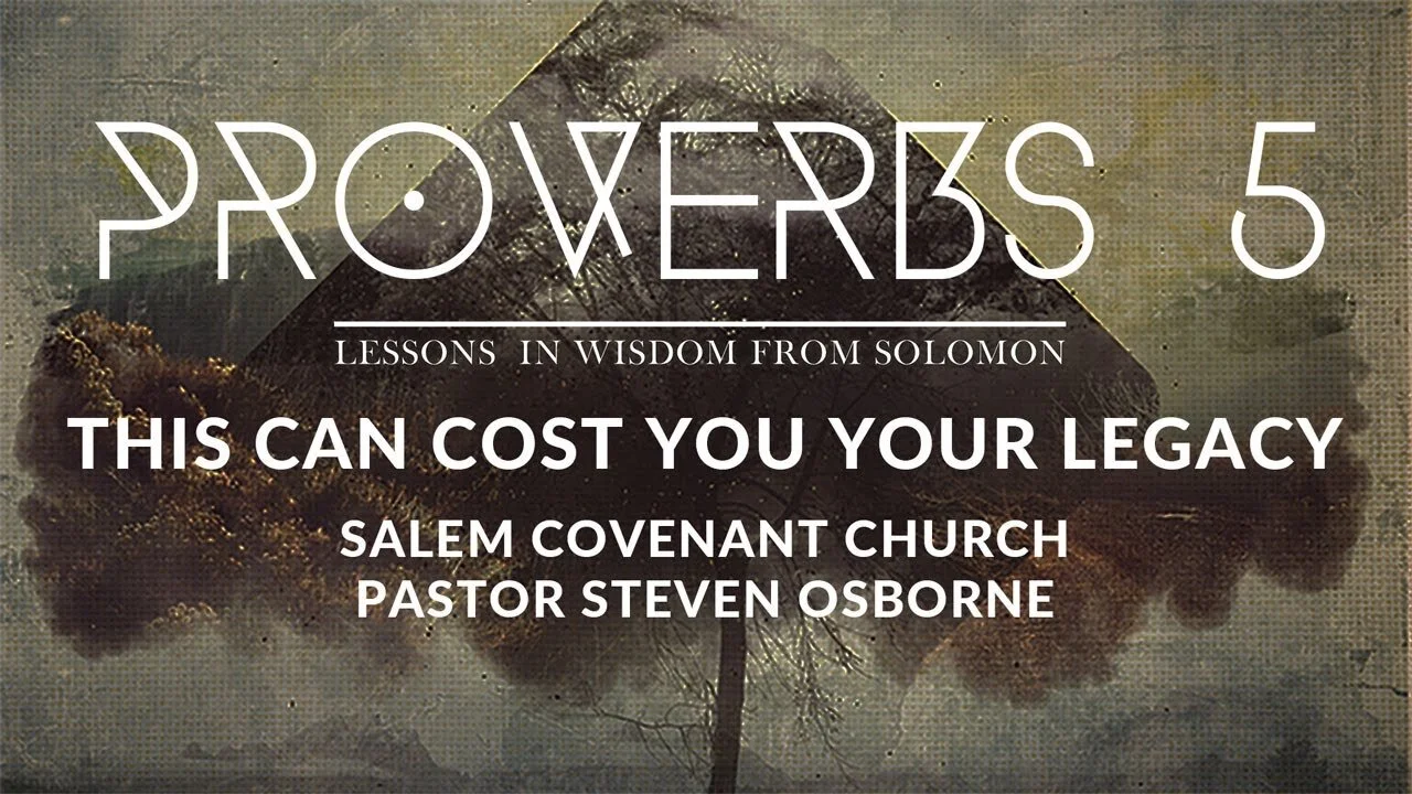 PROVERBS: This Can Cost You Your Legacy
