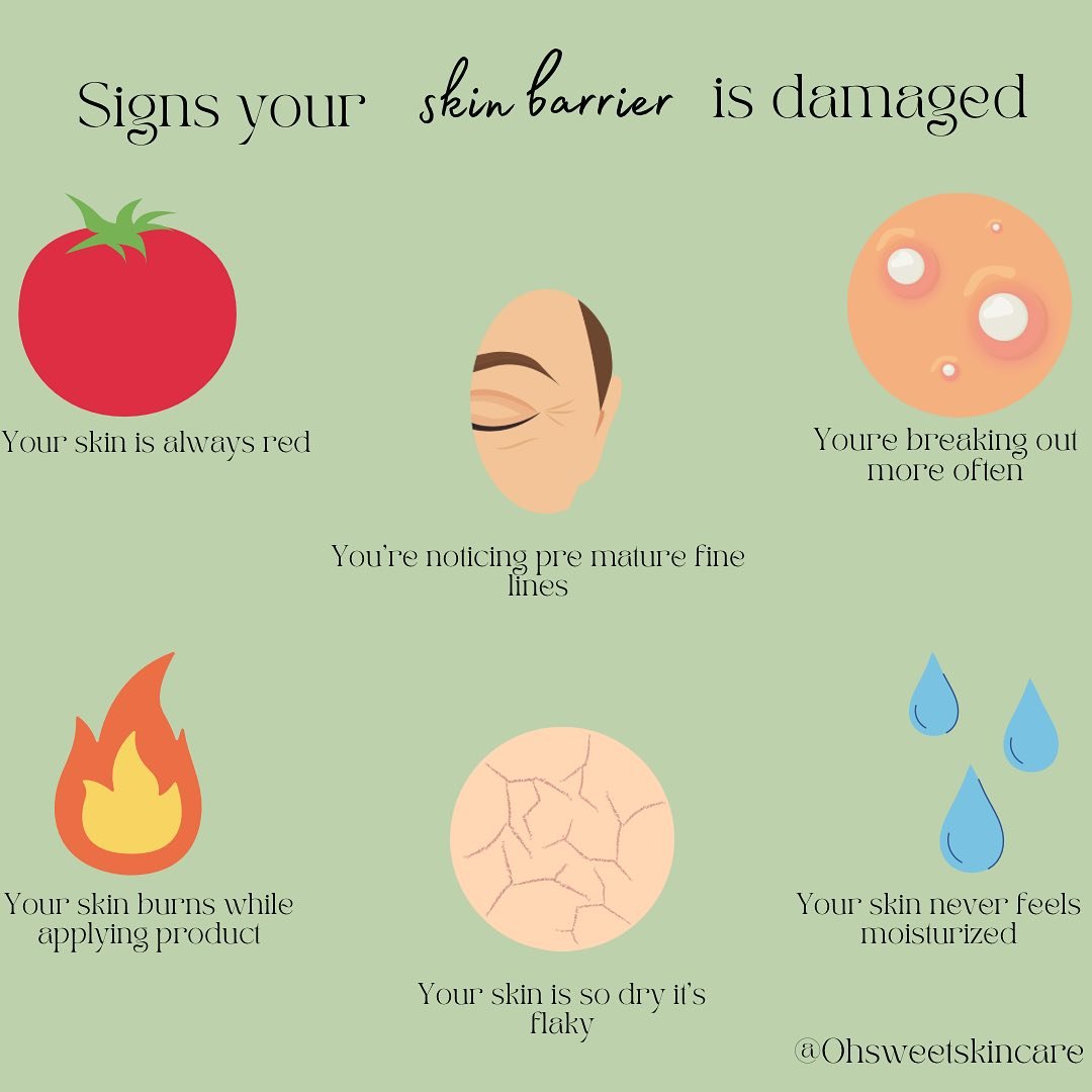 Your skin is made up of many layers, which performs important functions in protecting your body.

Listed in this post are signs that your skin barrier is damaged and we are going to help you repair it🥰

If you&rsquo;re performing a complicated daily