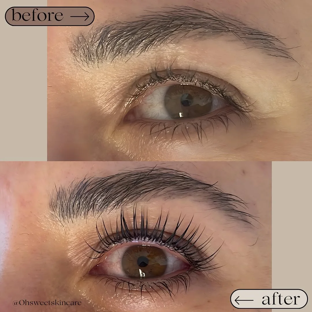 Beautiful lash lift and tint done by our esthetician Caitlin 🫶🏼

These lashes turned out so good! Who would have thought that they were that long?! 

If you&rsquo;re looking for a natural enhancement to your lashes, think about getting a lash lift 