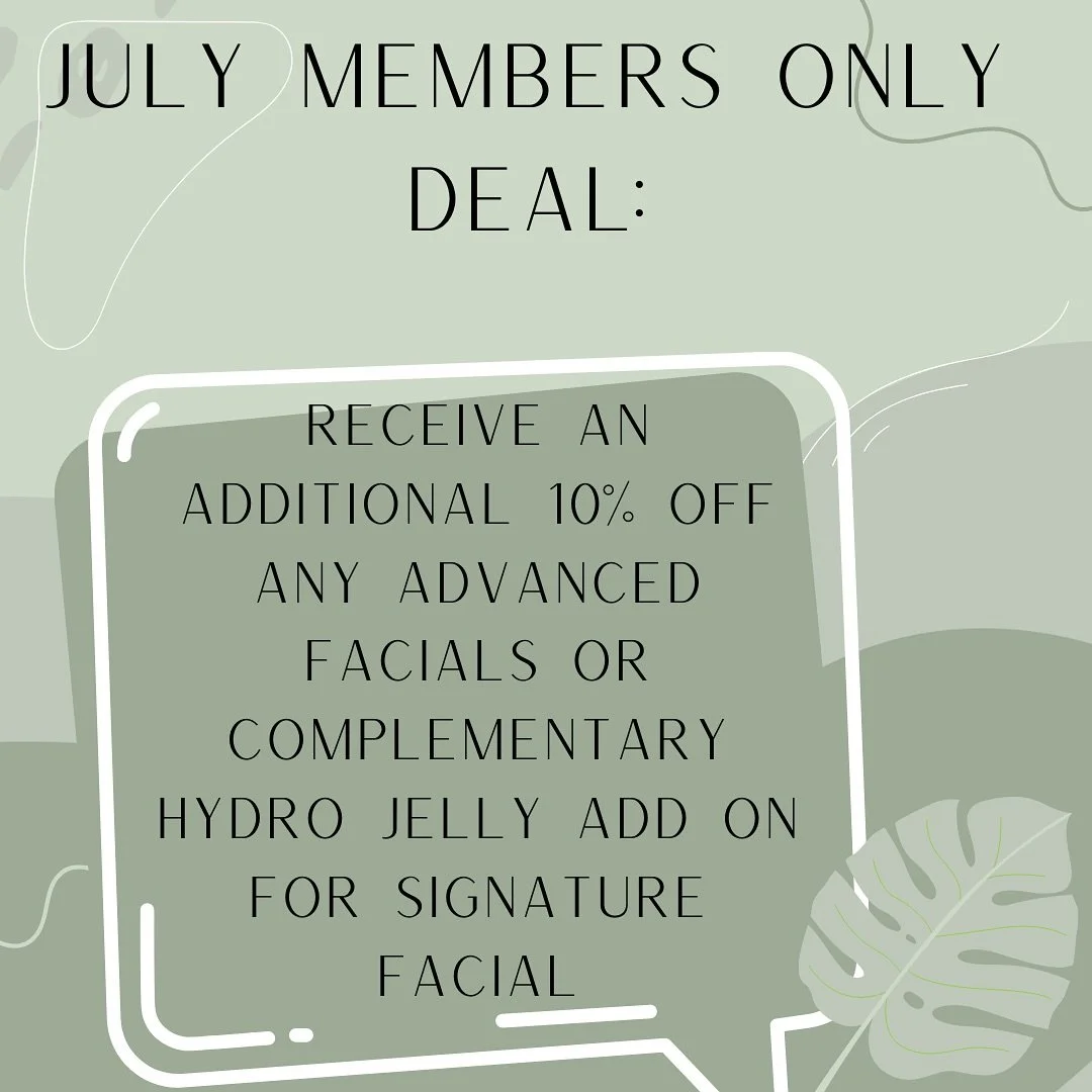 Our members only deal for July! Remember, if you have any sort of membership with us, you can take advantage of this deal 😁