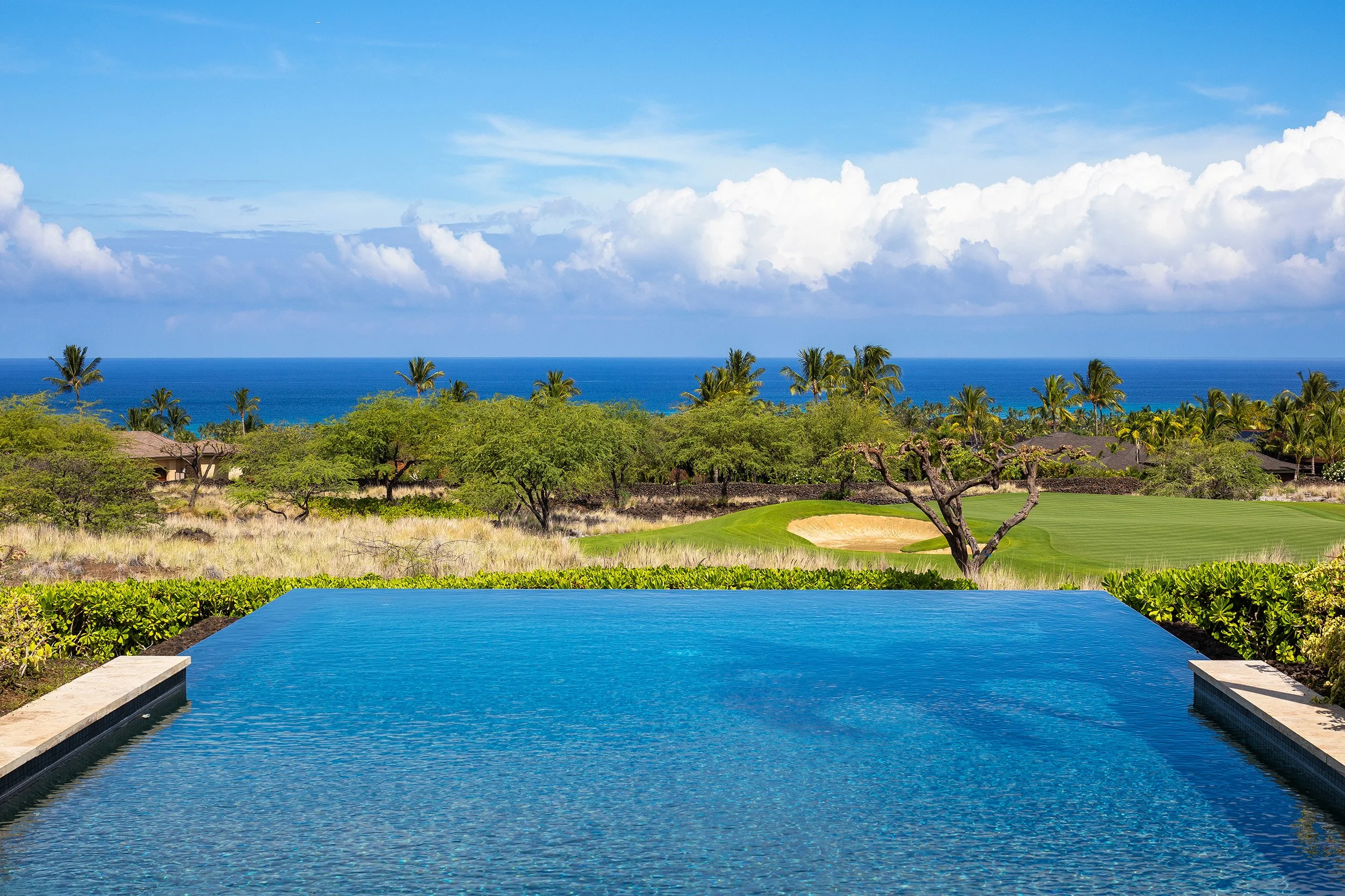 プールサイドで過ごす終わりのない日々、プールやスパから見る素晴らしい太平洋の景色を楽しんでください。