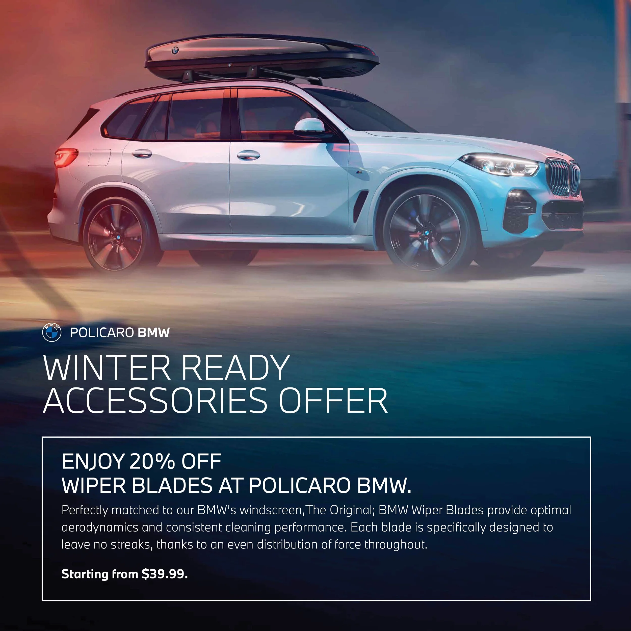 Print piece for the dealership level - promoting a winter accessories offer.