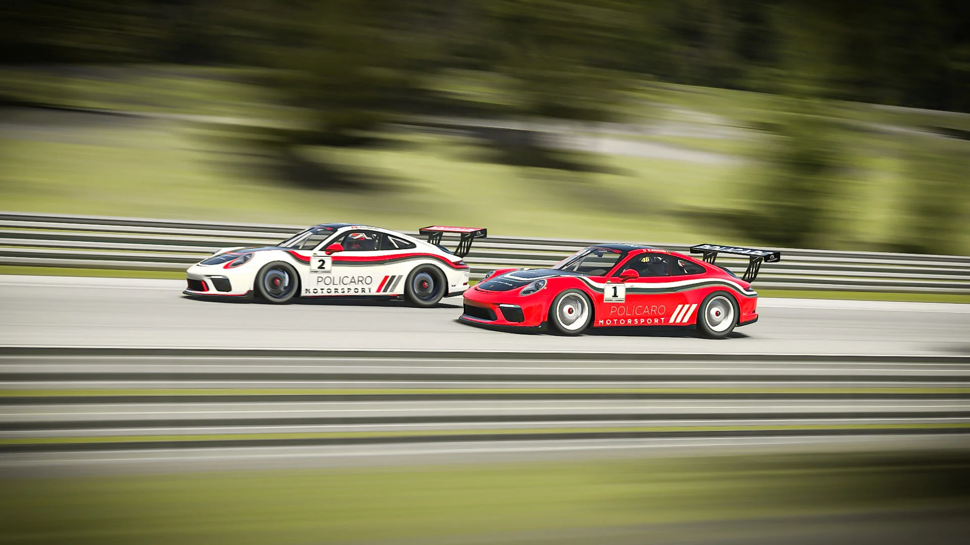 Porsche E-Sports Race Car design for Policaro Motorsport. COVID-19 has taught us all how to adapt and be creative when it comes to still having fun. Our race team at Policaro Motorsport had to put their in-person races on hold, but our s were still able to see our race cars on the track - virtually.