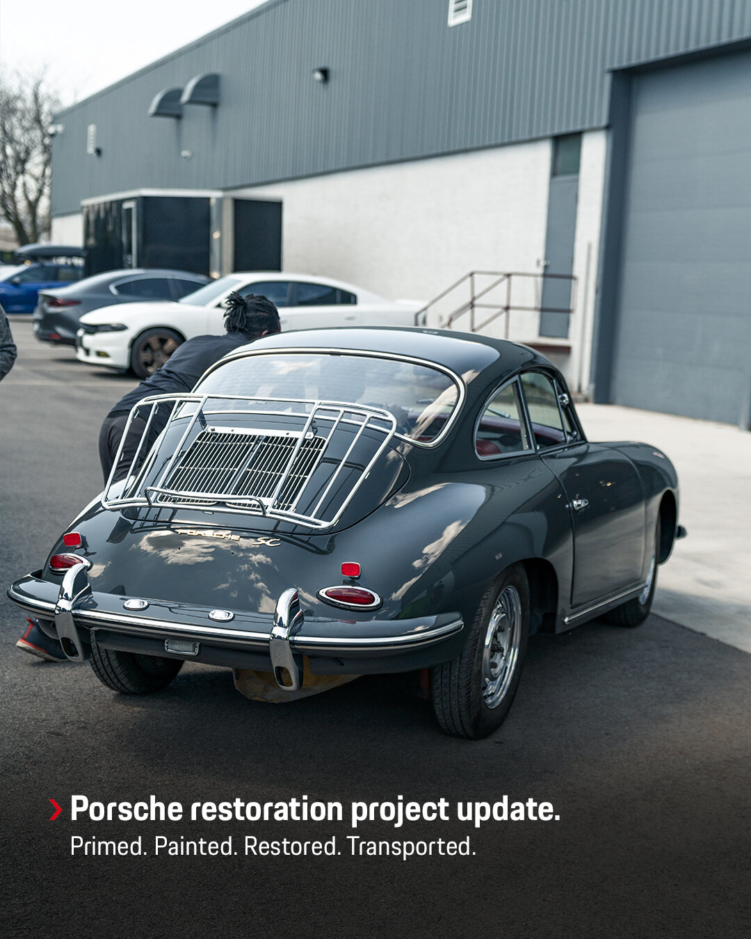 Our Porsche store has worked so hard restoring our 1964 Porsche 911, this social post is to show its update. At this stage the car is close to being road ready.Showing the progress of going through the primer stage, the paint, the restoration and th…