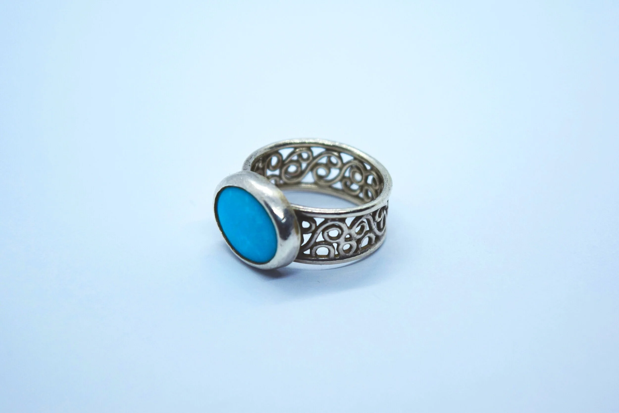 Sleeping Beauty Turquoise Wedding Band