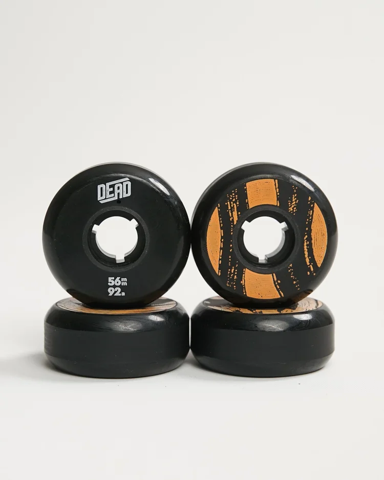 TEAM - 56mm/92a - black/orange - set of 4
