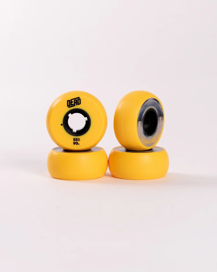 TEAM - 55mm/90a - Yellow - set of 4