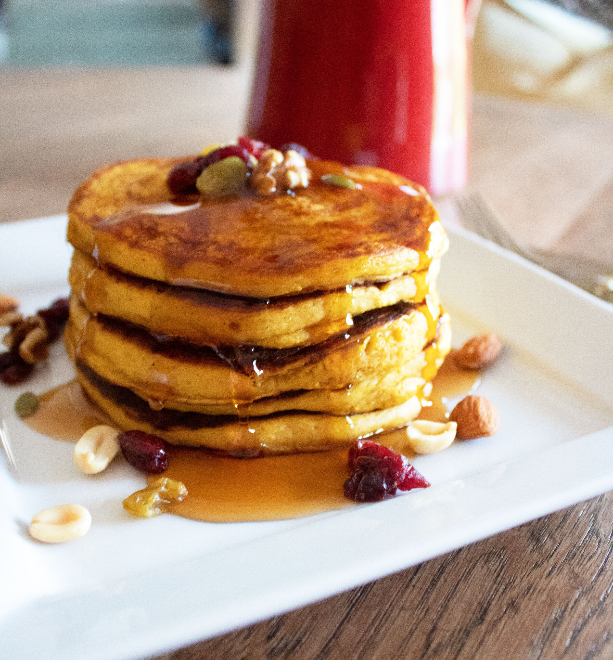 Soy Pumpkin Pancakes 