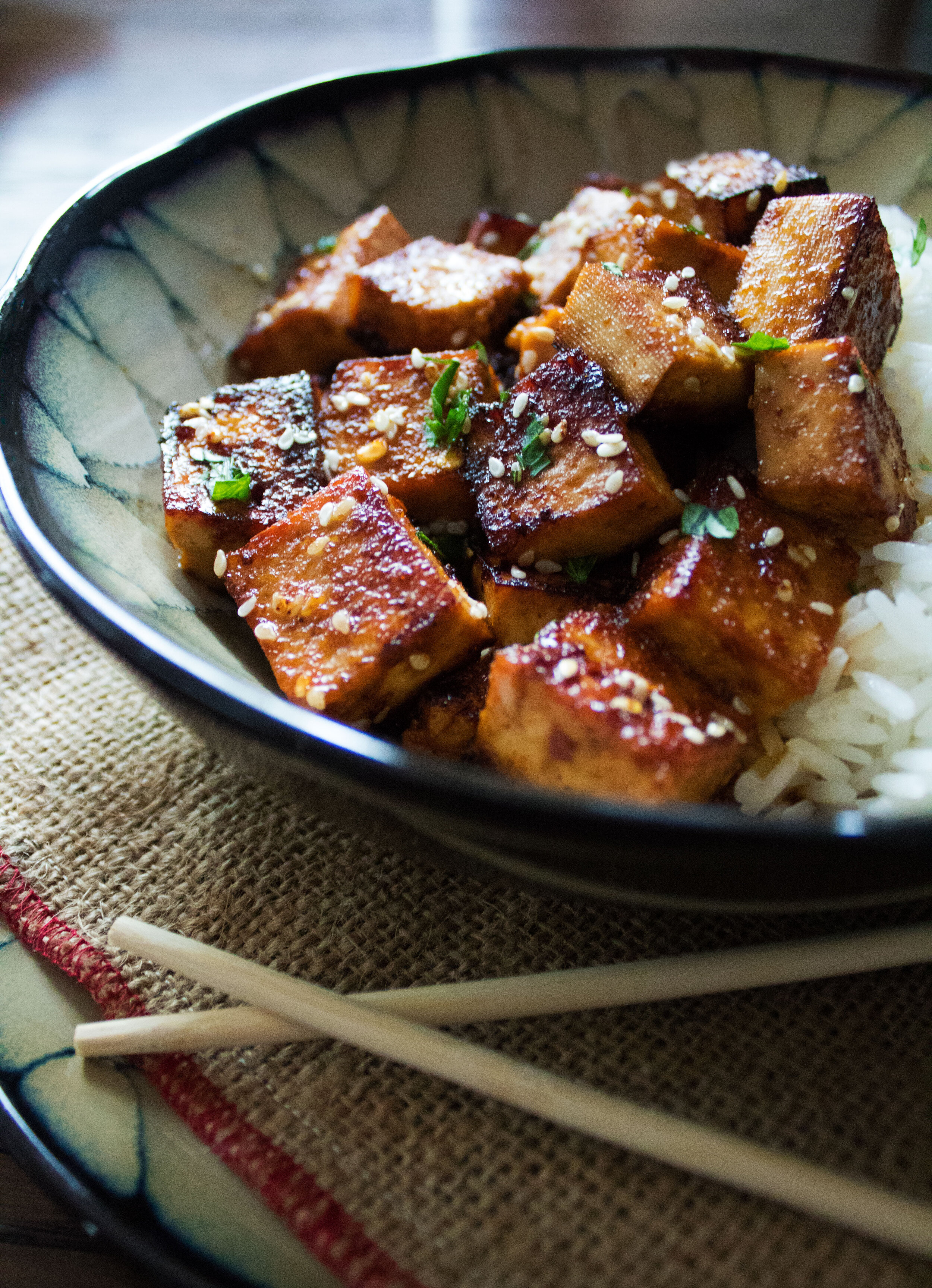 Honey Garlic Tofu