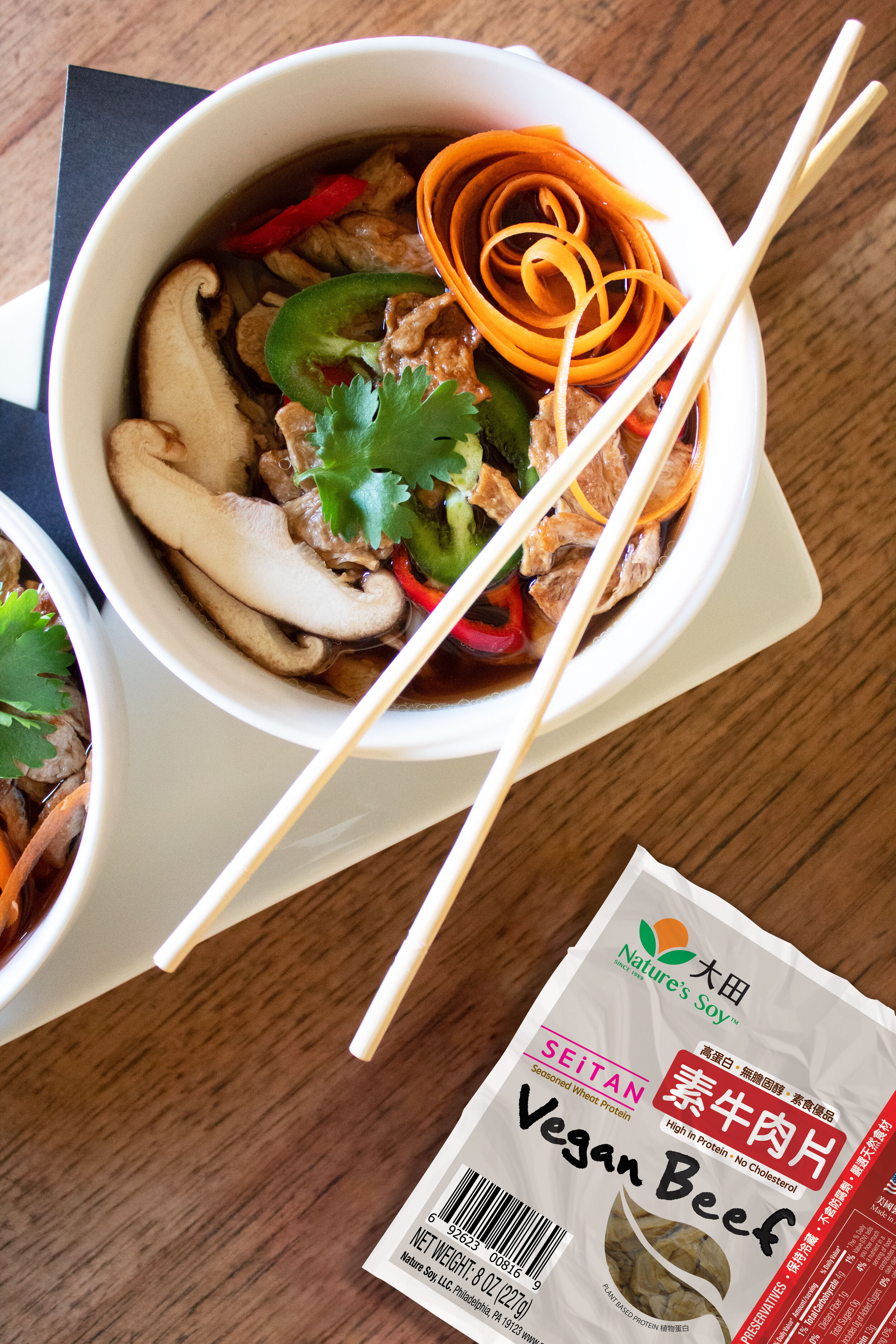 Beef Seitan Broth Bowl