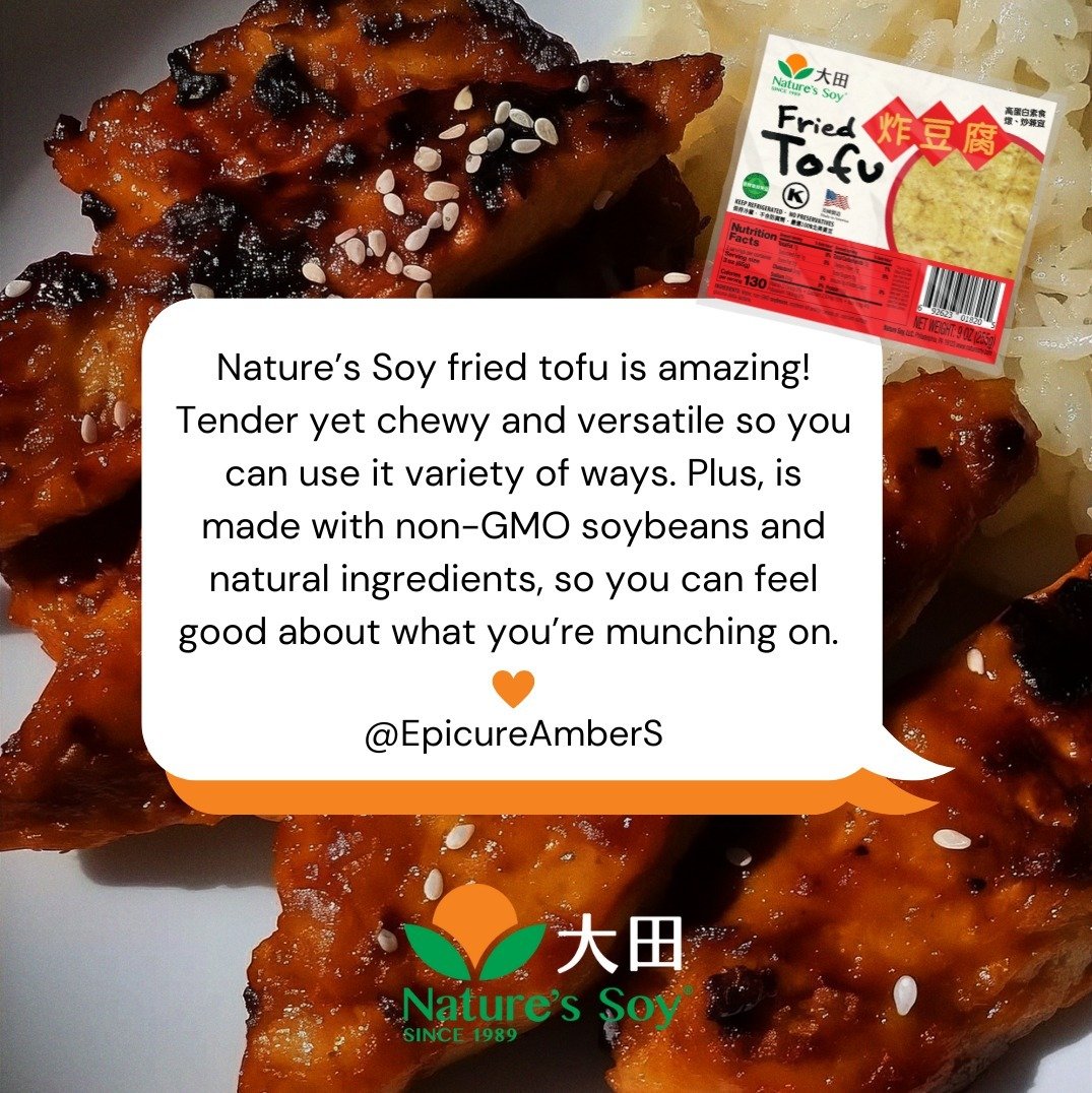 Share some love for our fried tofu!❤️⁠
⁠
#naturessoy