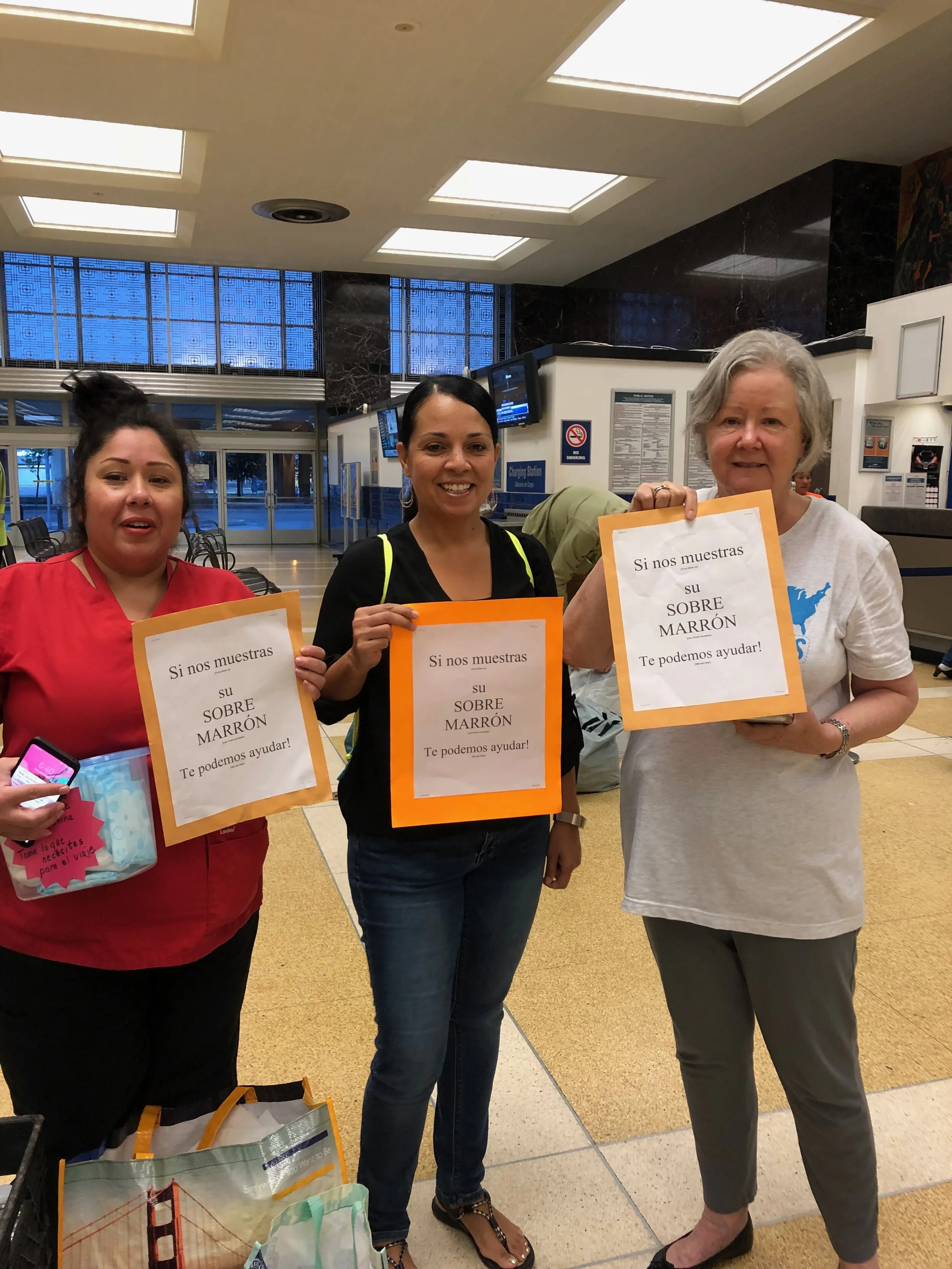 NOLA Grannies Volunteers at the bus station 2.jpeg