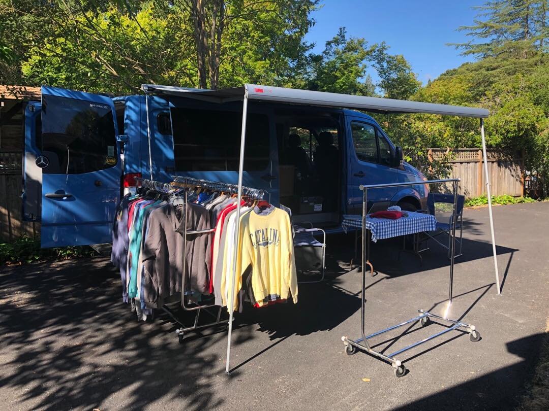 The ReedBrands mobile showroom is set up for its first outdoor social-distanced meeting! we can do this anywhere. DM me if you would like me to come visit you!