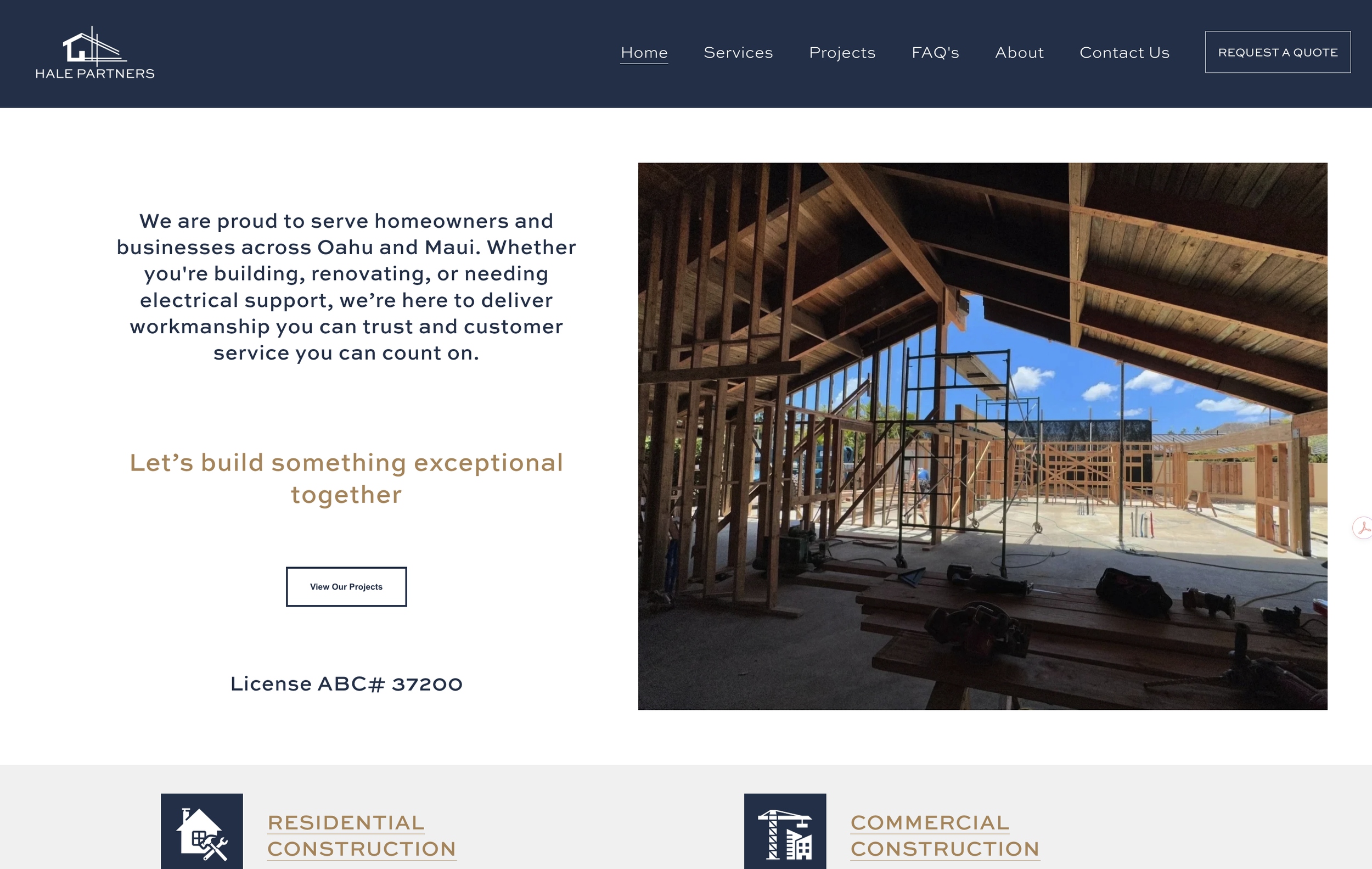 Hale Partners Hawaii Website Build and Rebrand