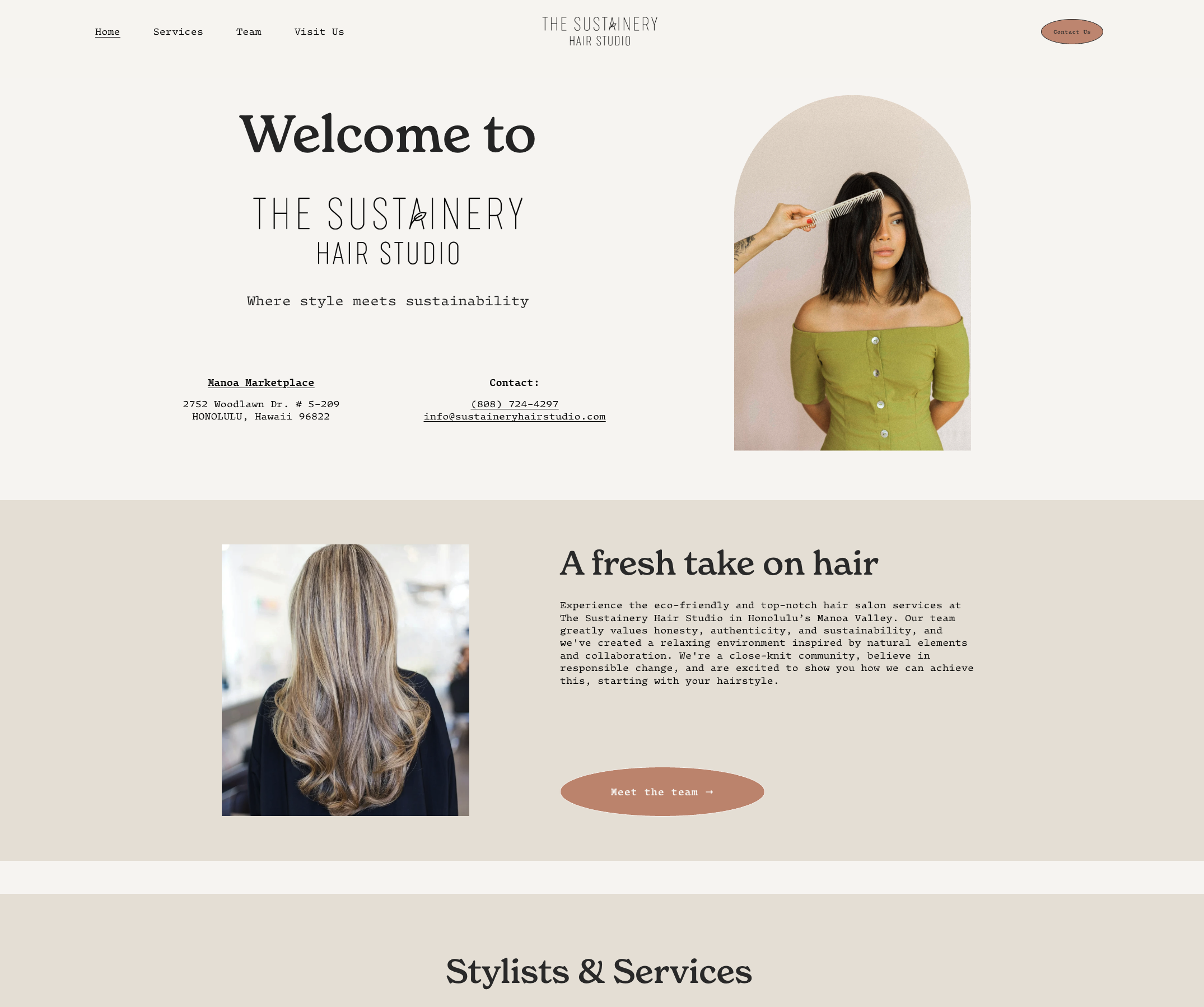 Sustainery Hair Studio Honolulu
