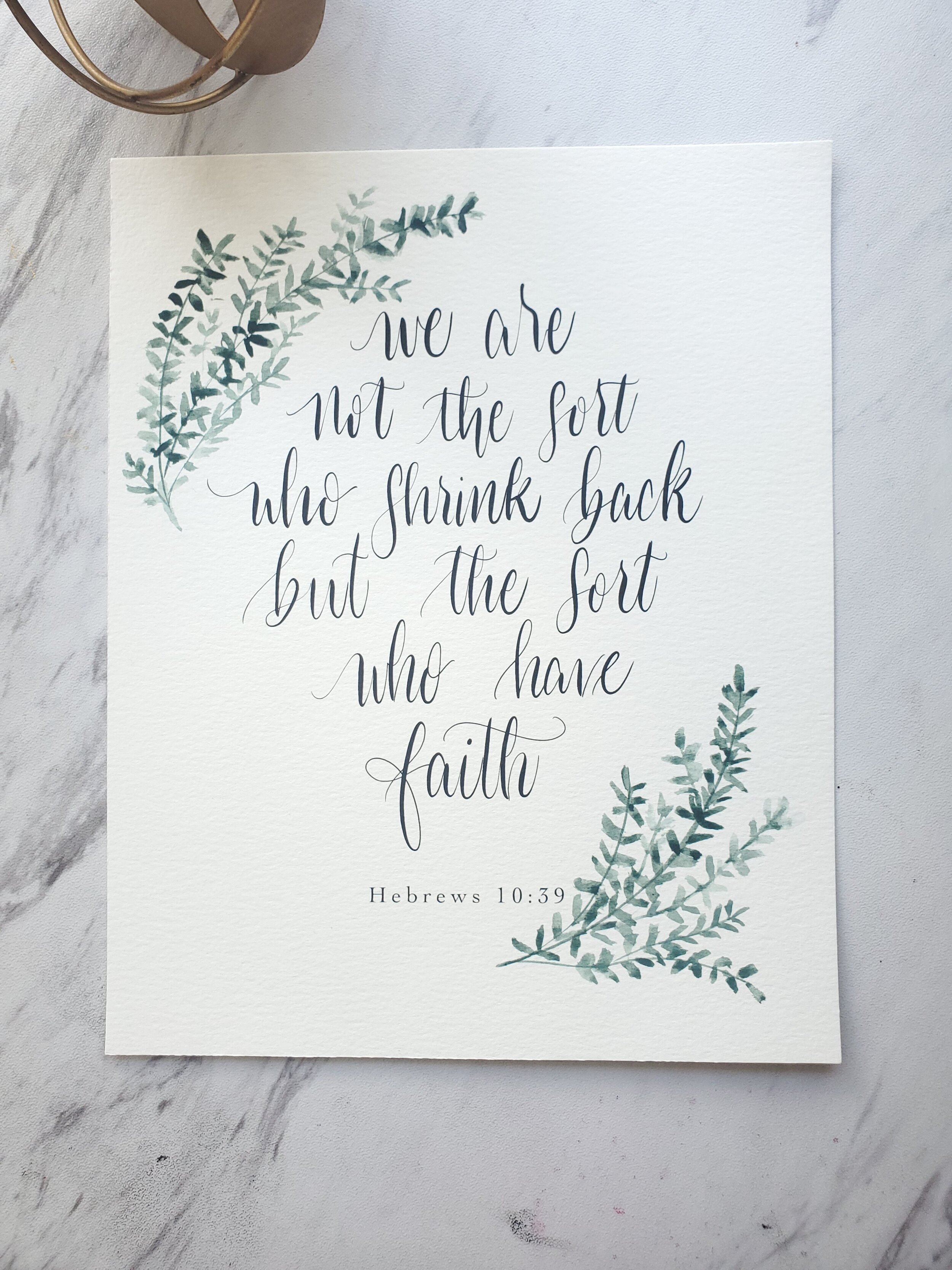 8X10 Leaf Print Thyme 140Lb Paper