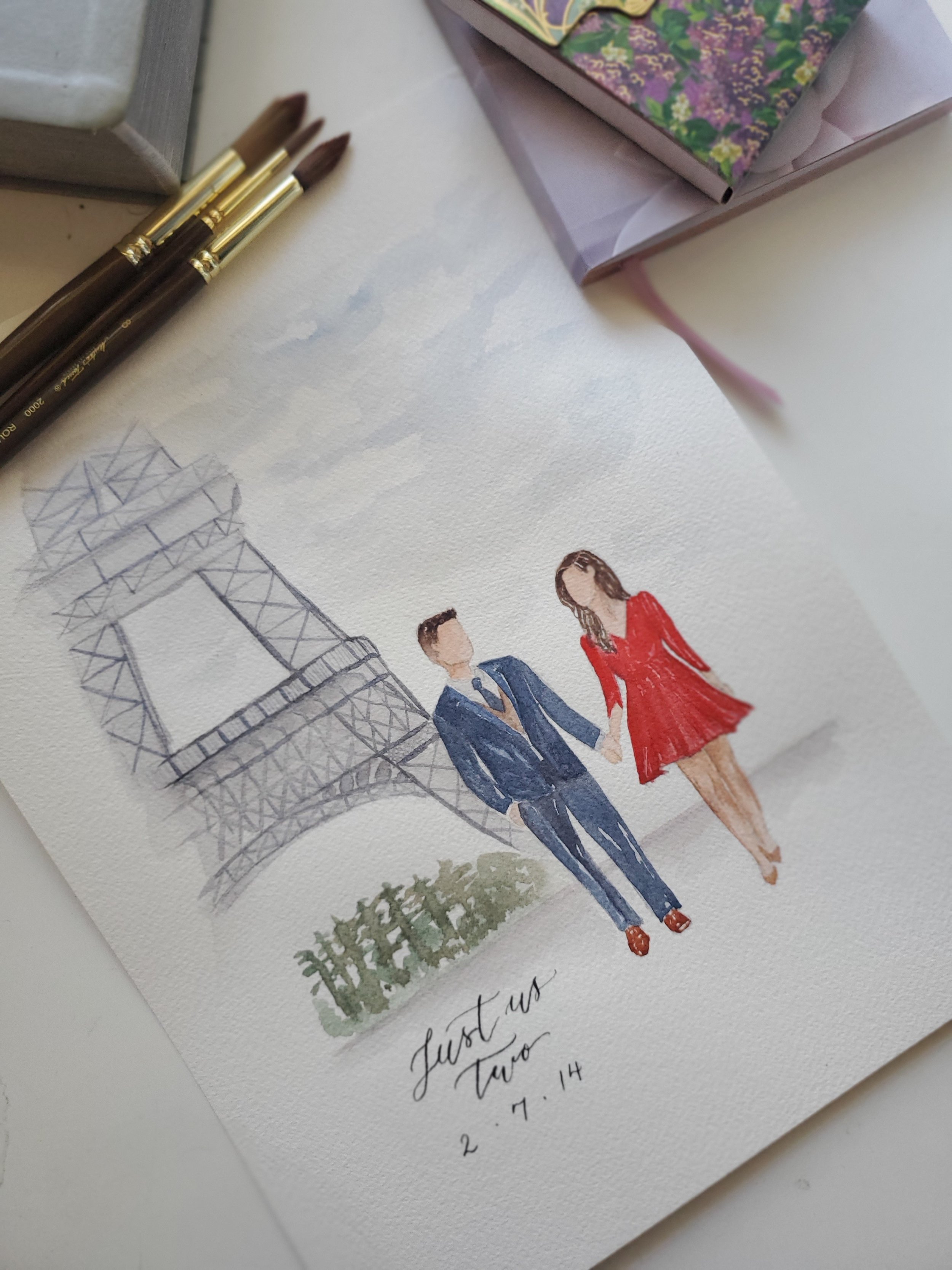 Custom Watercolor Portraits