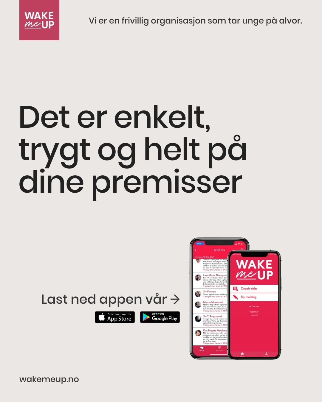Last ned appen til Wake Me Up Norway