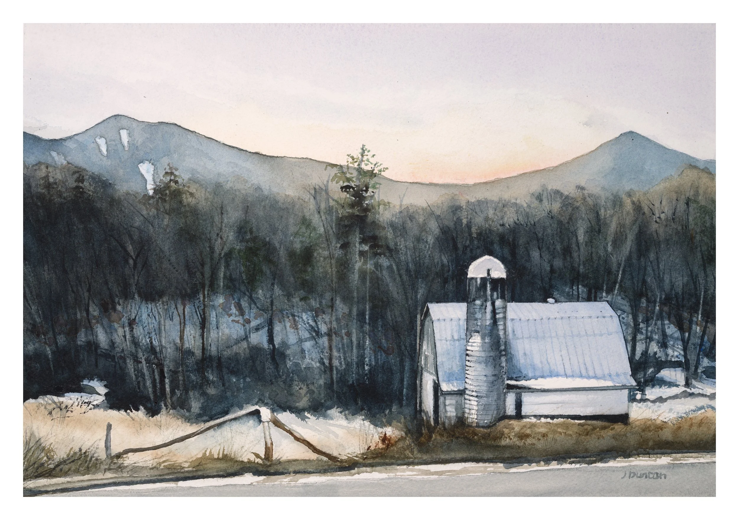 " Below Celo Knob "  13"h x 18"w   The original is available. Also  " Giclee " Prints and 5 x 7 Greeting Cards