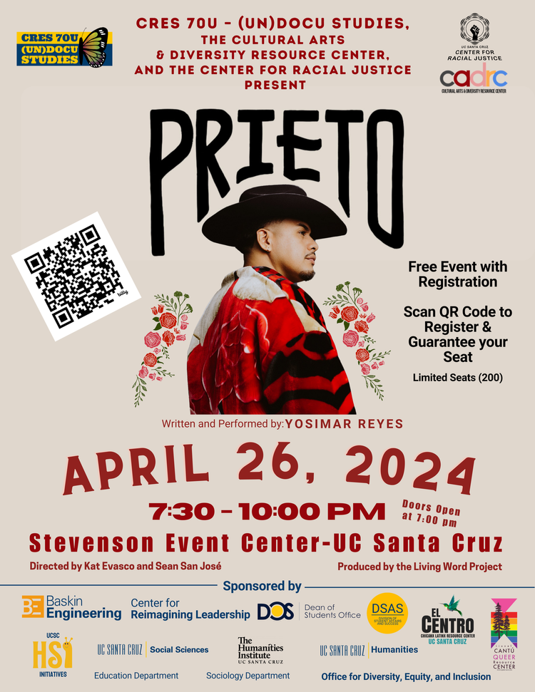 Yosimar Reyes' One-Man Show "Prieto"