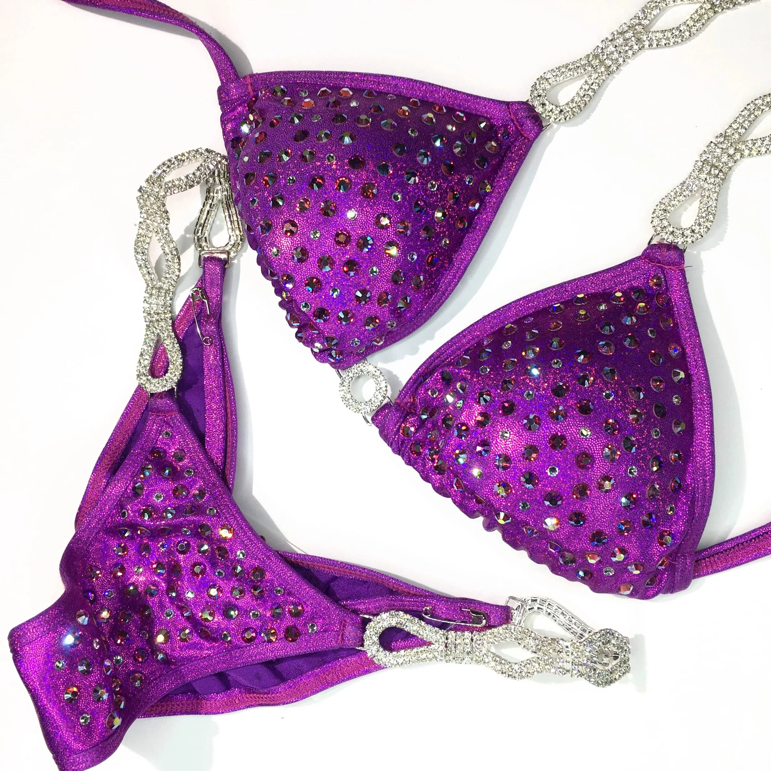 Affordable Pink Purple Competition Bikini