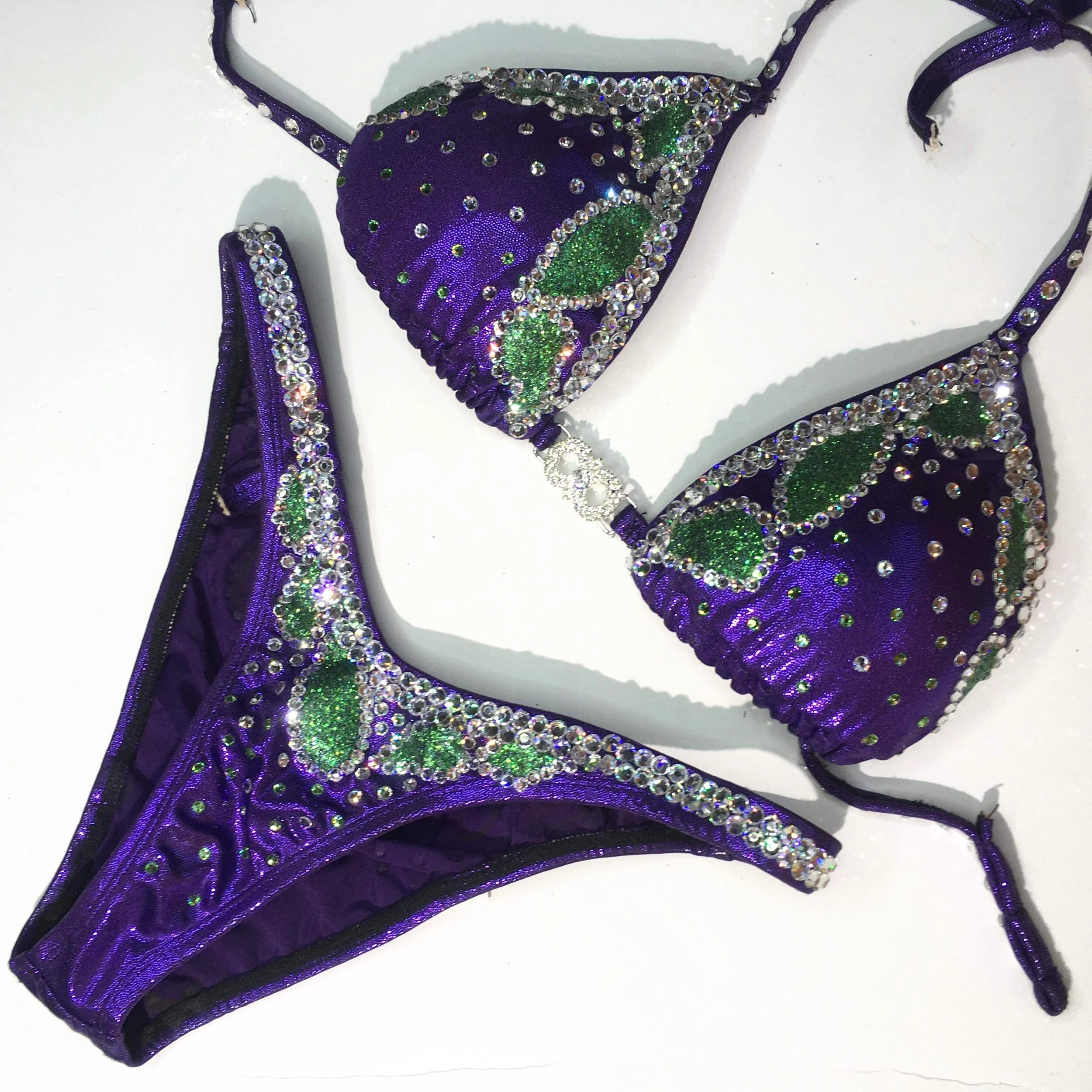 Affordable Purple Figure Competition Suit