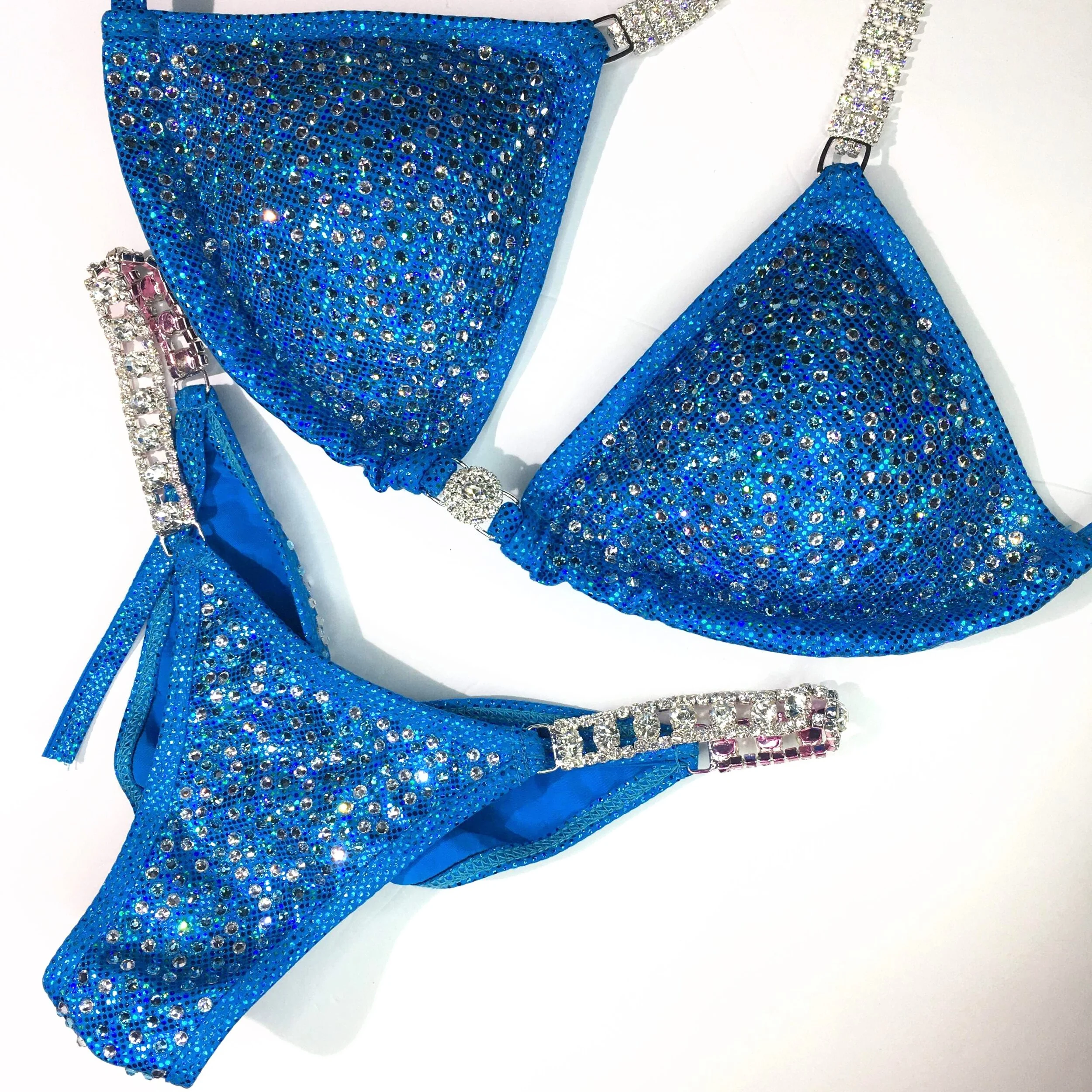 Blue Competition Bikini - Even All Over Multi