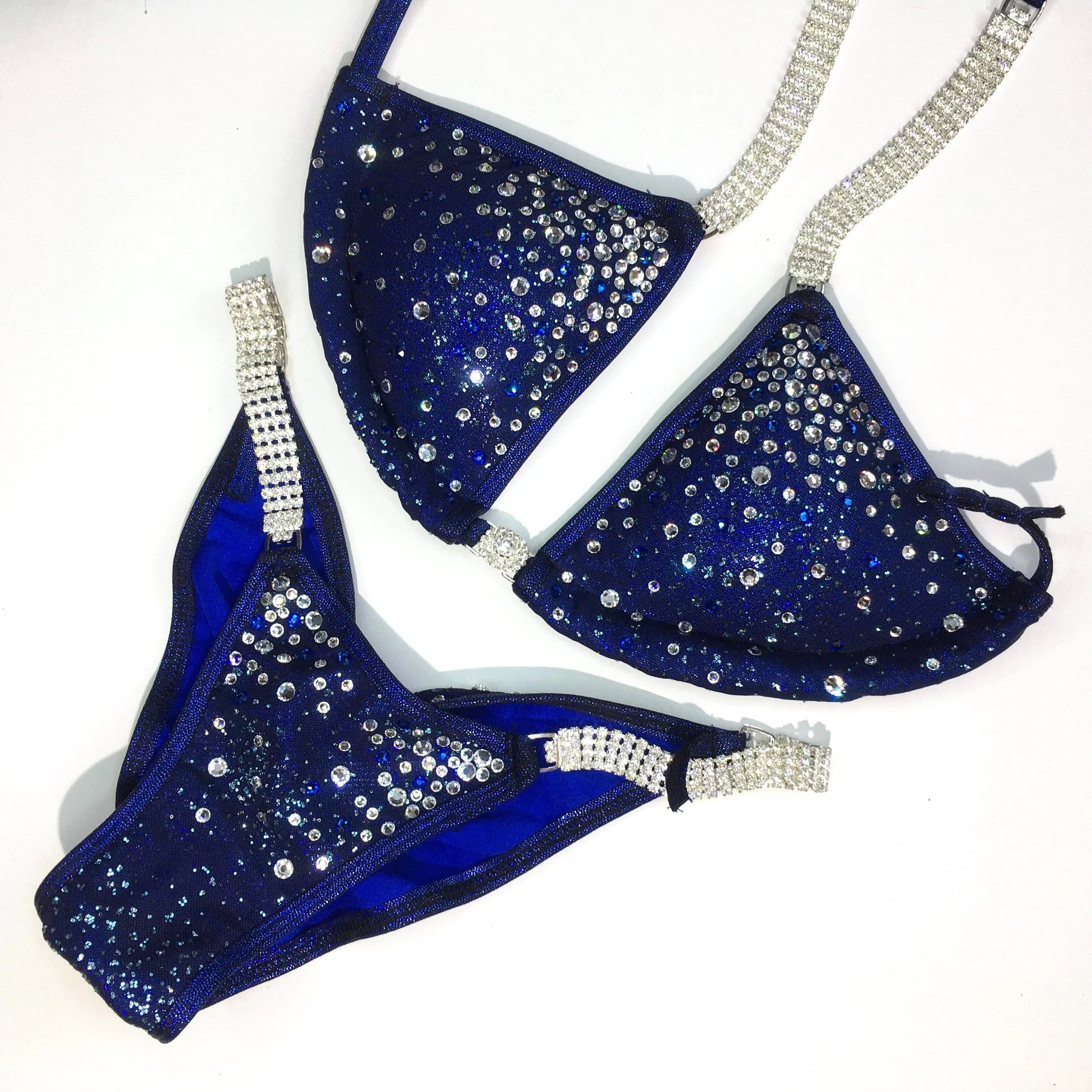 Affordable Deep Blue Competition Bikini - Rain Shower