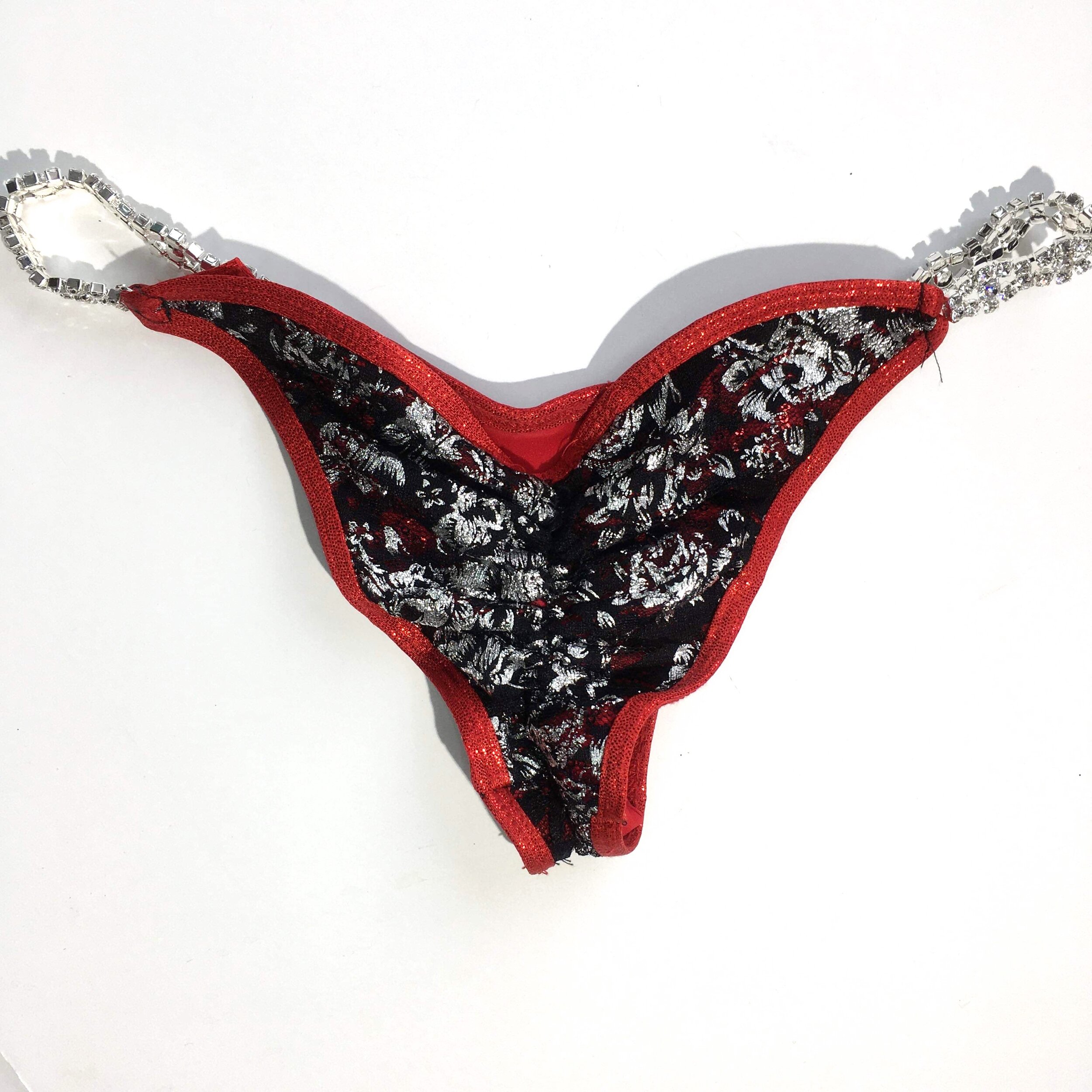 affordable unique red bodybuilding competition bikini suit