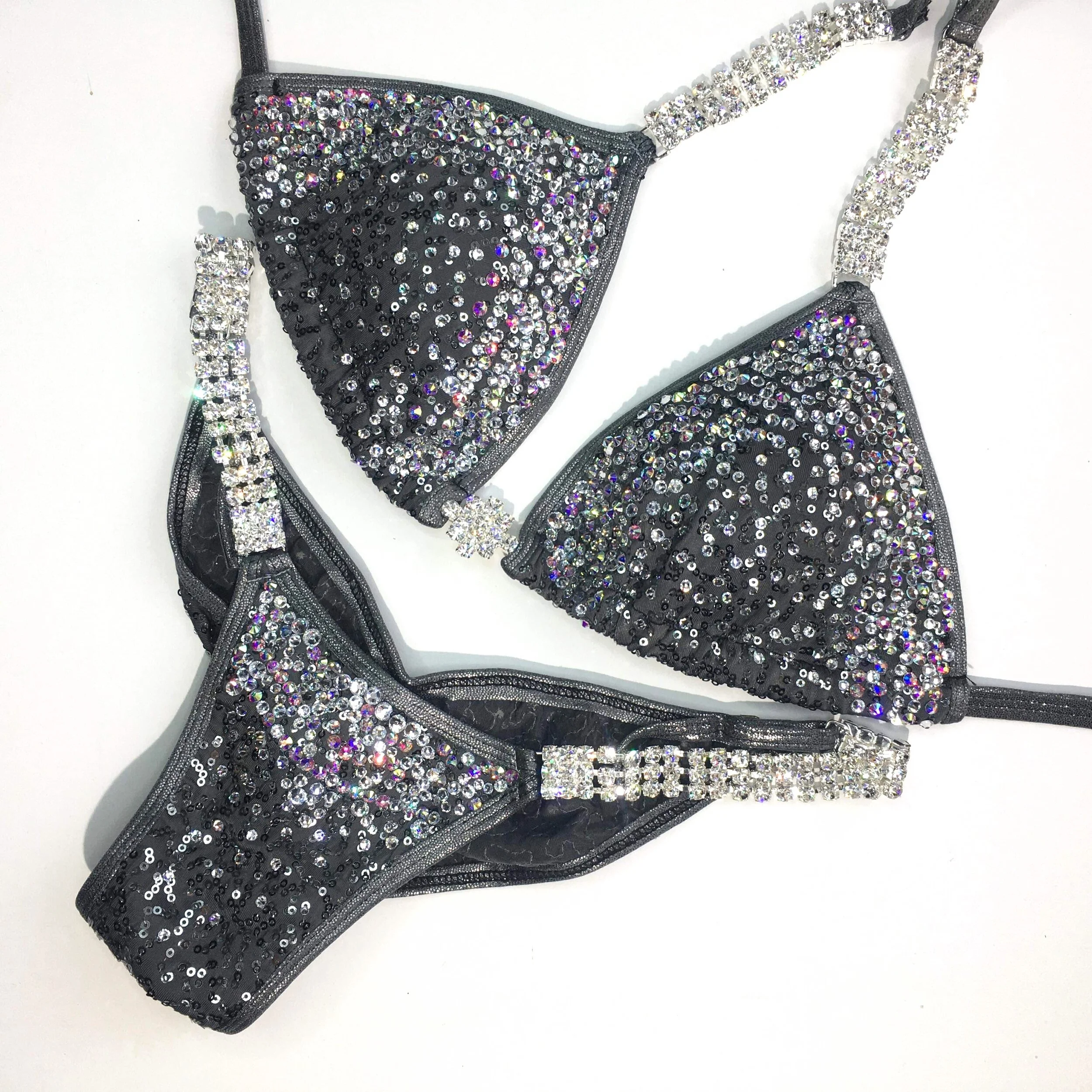 Silver Competition Bikini - Princess Border