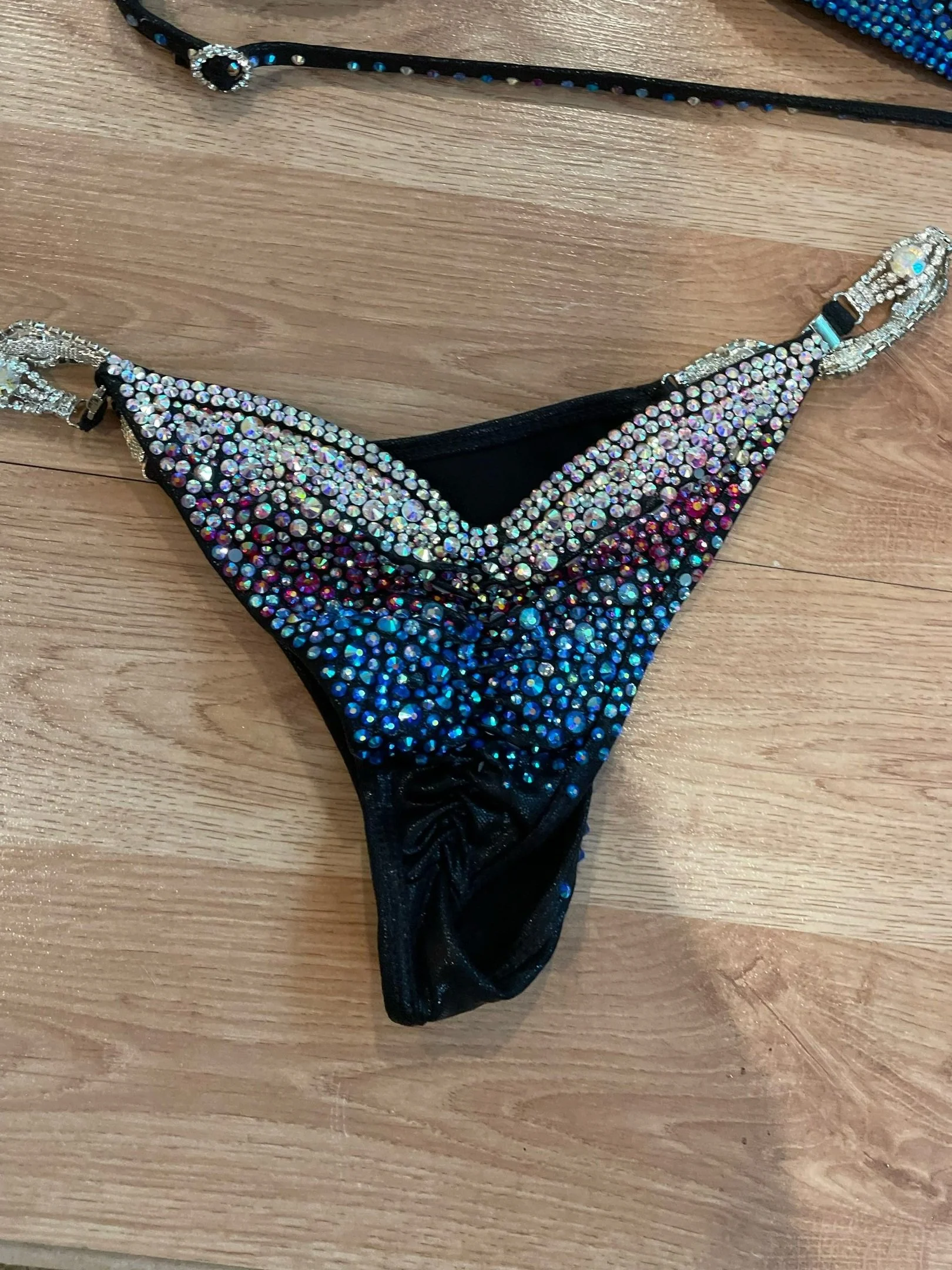 Unique Blue Competition BIkini Shine Bikinis