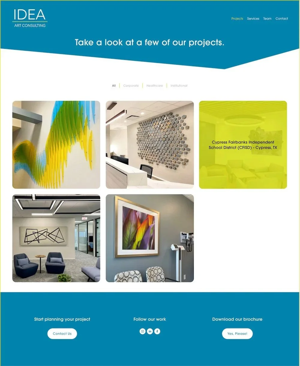 IDEA Art Consulting Projects