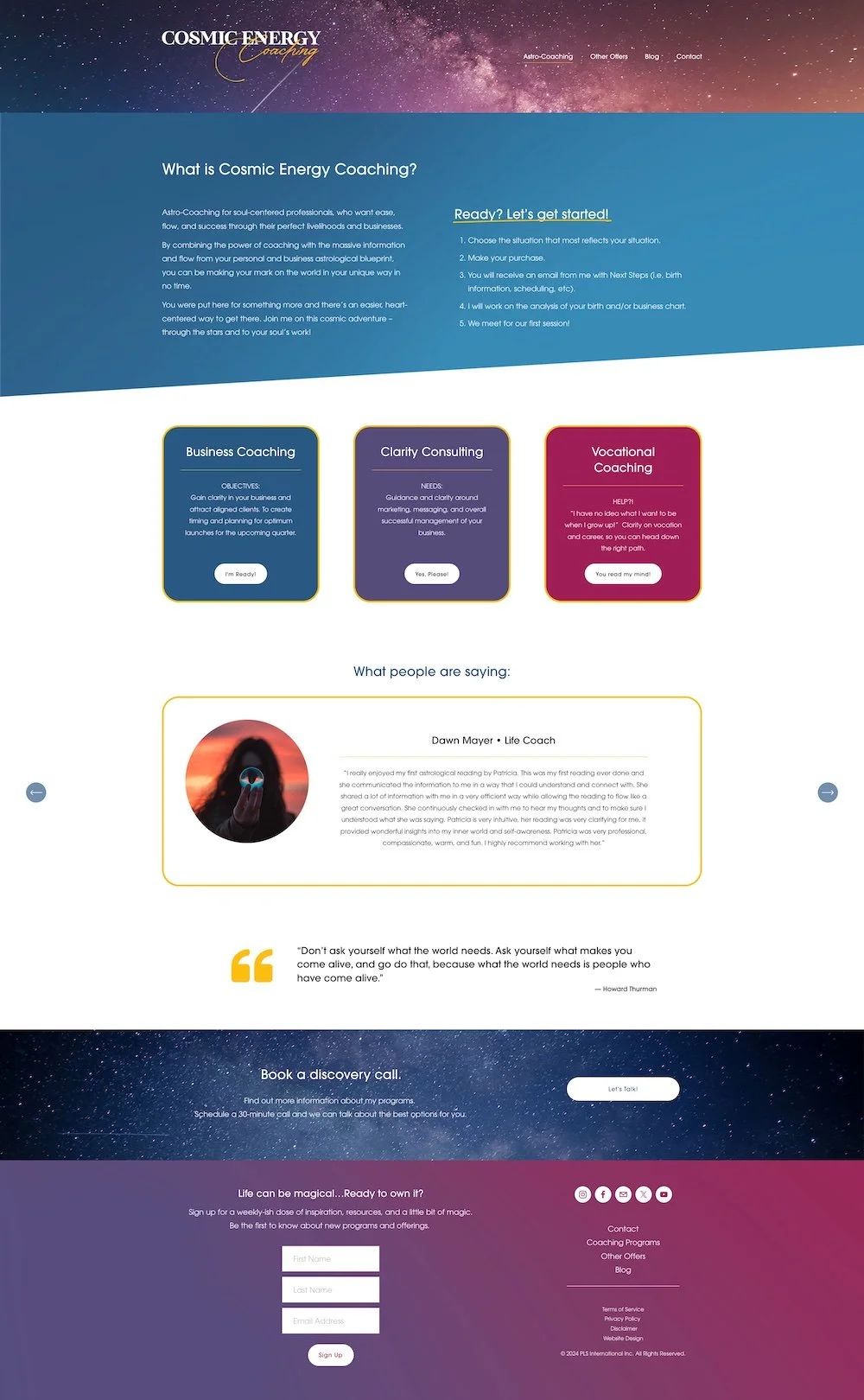 Cosmic Energy Coaching Home Page