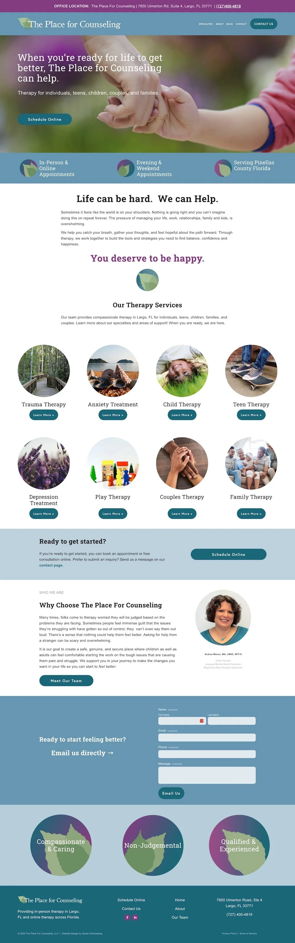 The Place for Counseling Home Page