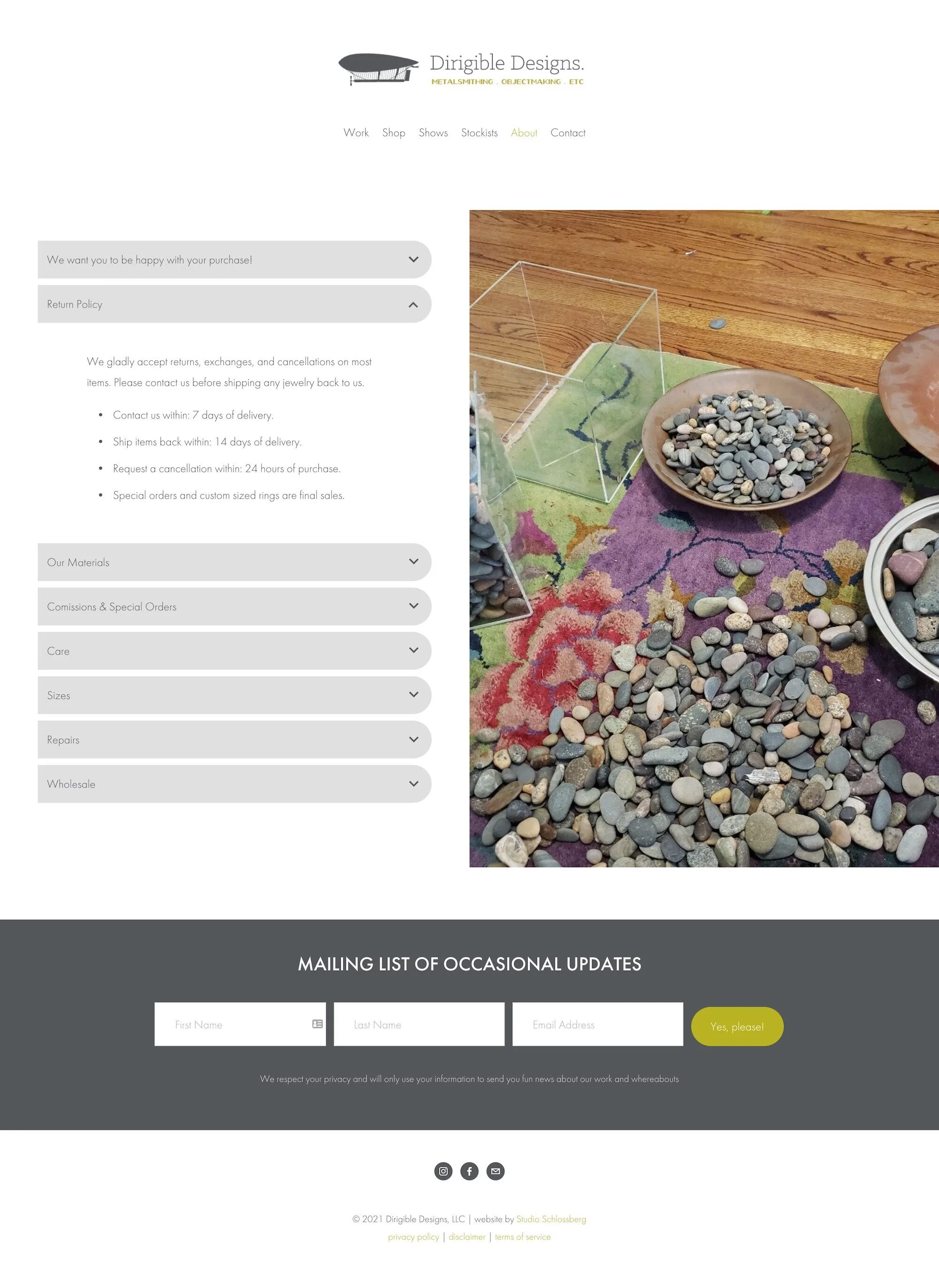 Dirigible Designs Info Page