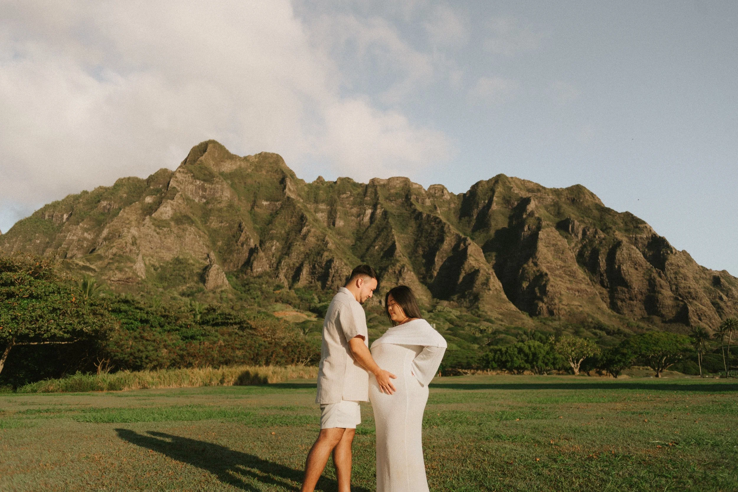 oahu hawaii maternity beach photographer - babymoon kualoa by isirie-77.jpg