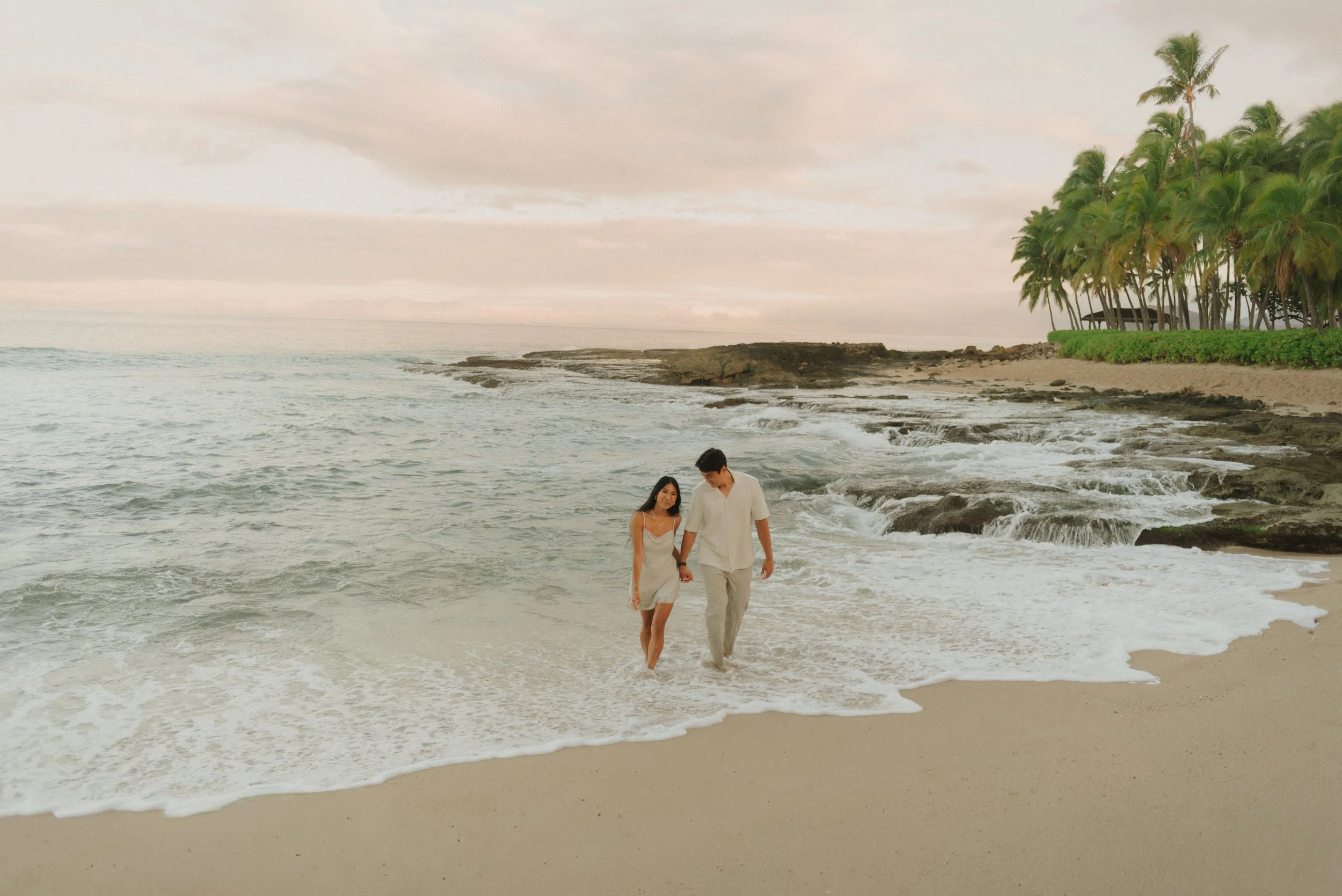 best oahu hawaii engagement photographer, ko olina four seasons engagement photographer, beach couples engagement