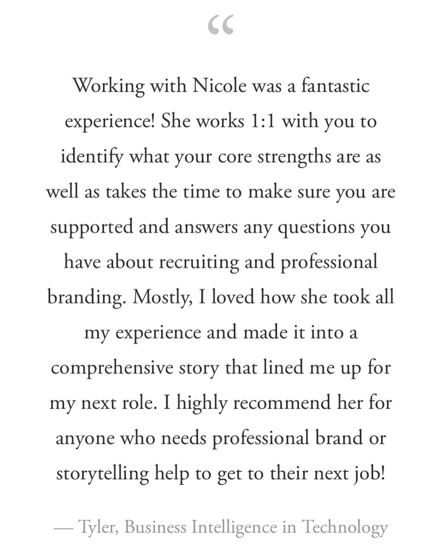 Thanks for all the wonderful reviews this week! 🌟 

Follow: @ncpresumestudio for daily inspiration and insights 💡