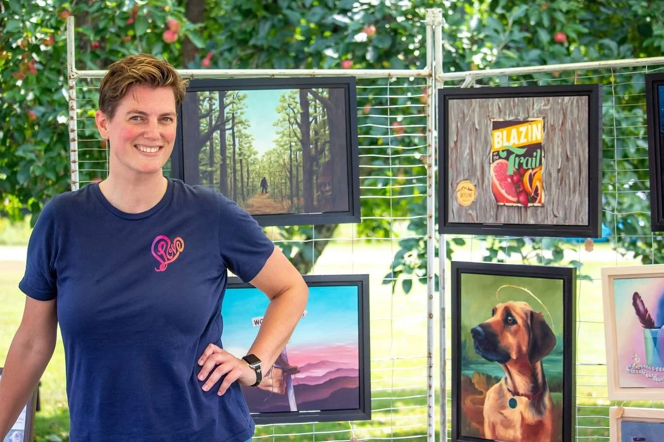 Look at this great picture of me taken from @norman_rockwell_museum Facebook page. Thanks for the amazing pics! 
Once again, this was a killer event. Im thankful to have been a part of it. I’m working on a few more beer cans for @skylinebeerco