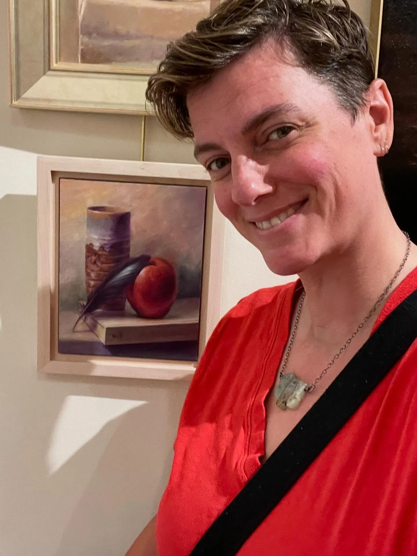 Went to the opening of @wethersfieldarts’ juried Contemporary Realism exhibit today. The show has some amazing work on view. It’s well worth checking out if you get the chance.
My piece “The Beekeeper” was included in the exh