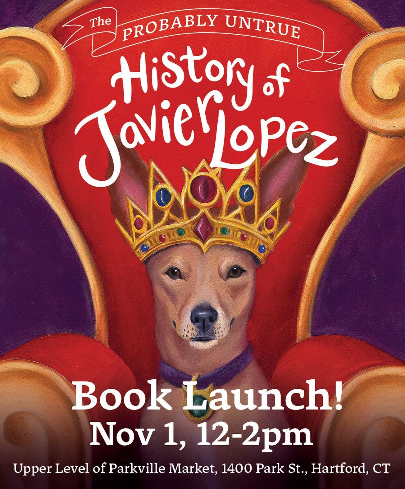 Come meet the author Teresa @roxyandstueyandjavier and the real life Javier along with me (the illustrator) this weekend at @parkvillemarket 
We will be upstairs. Books will be available for sale along with a coloring activity for the kids. 
And JAVI