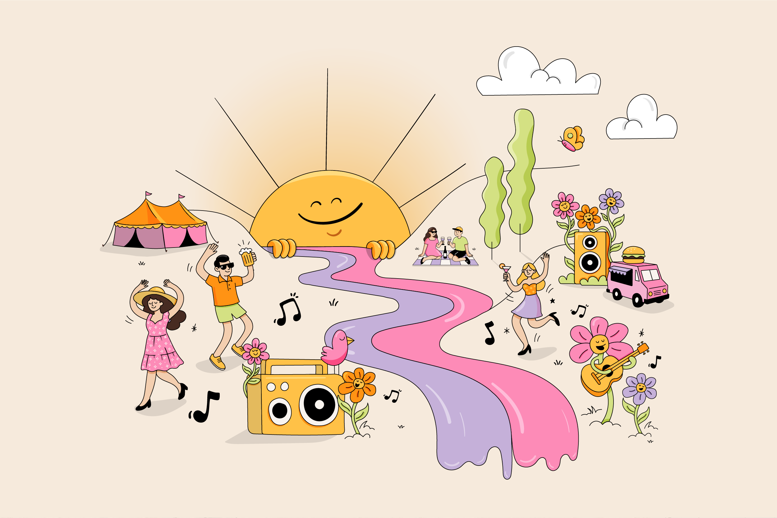 The Valley hero illustration