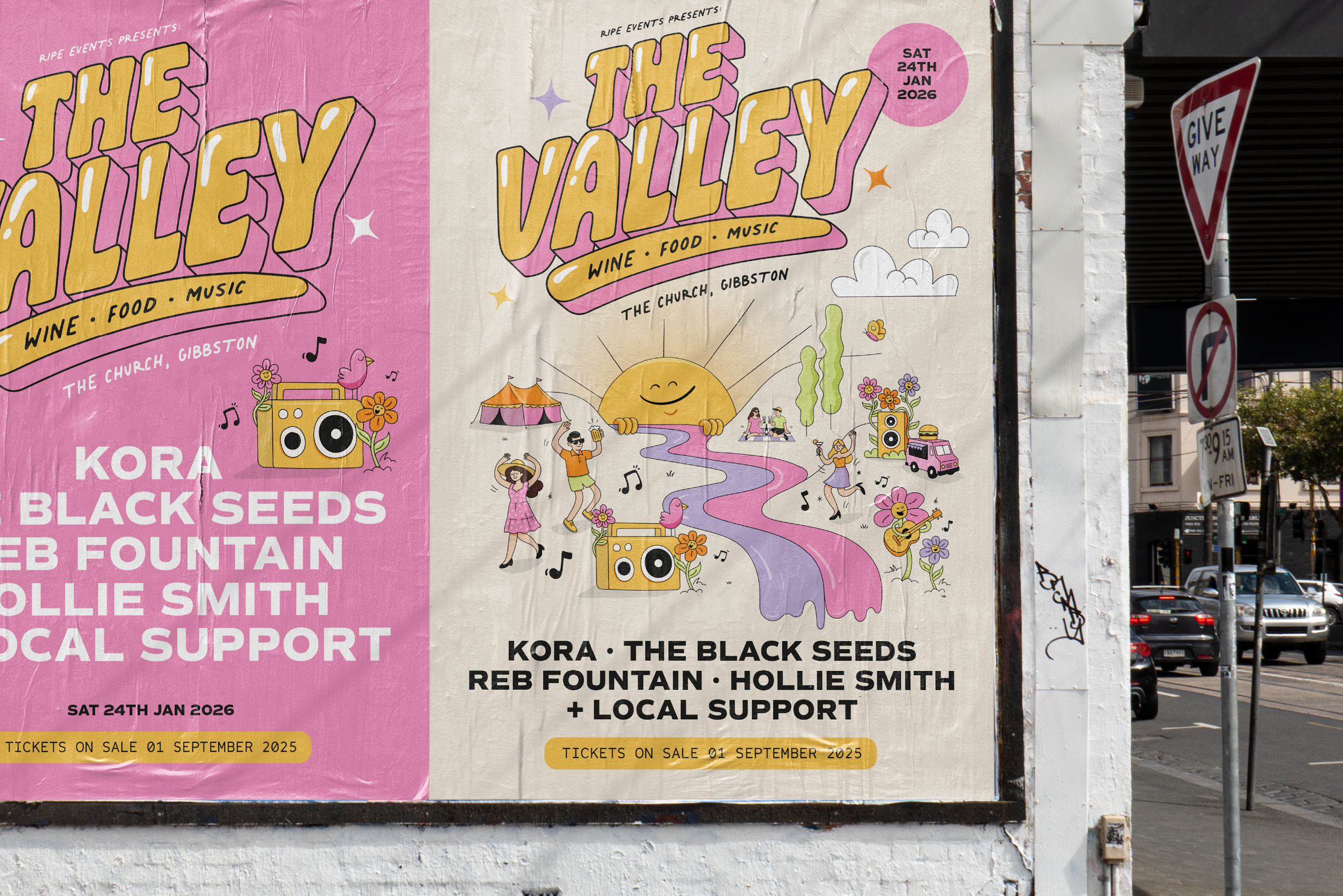 The Valley festival poster