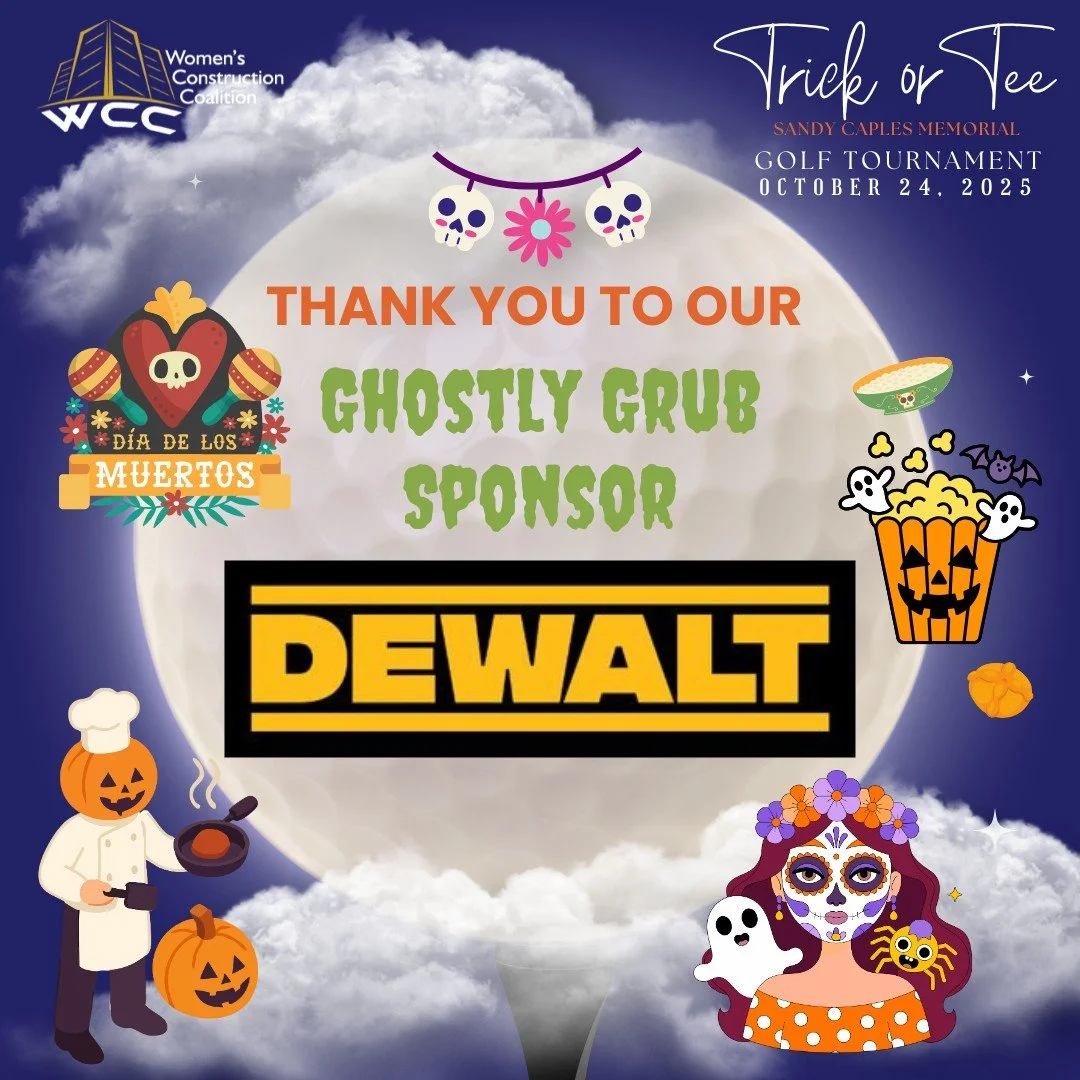 💀🍽️ A spirited thank you to DEWALT, our Ghostly Grub Sponsor for WCC&rsquo;s Trick or Tee Golf Tournament, happening Friday, October 24, 2025, at Twin Oaks Valley Golf Course! 🏌️&zwj;♀️🎃 From power tools to jobsite solutions, DEWALT is the truste