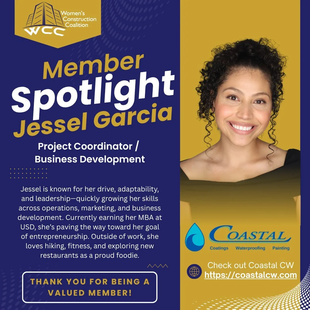 🌟 November Member Spotlight: Jessel Garcia 🌟 Project Coordinator / Business Development, Coastal CW Meet Jessel Garcia, a dynamic force at Coastal CW whose passion for growth and organization shines through everything she does. She first joined Coa