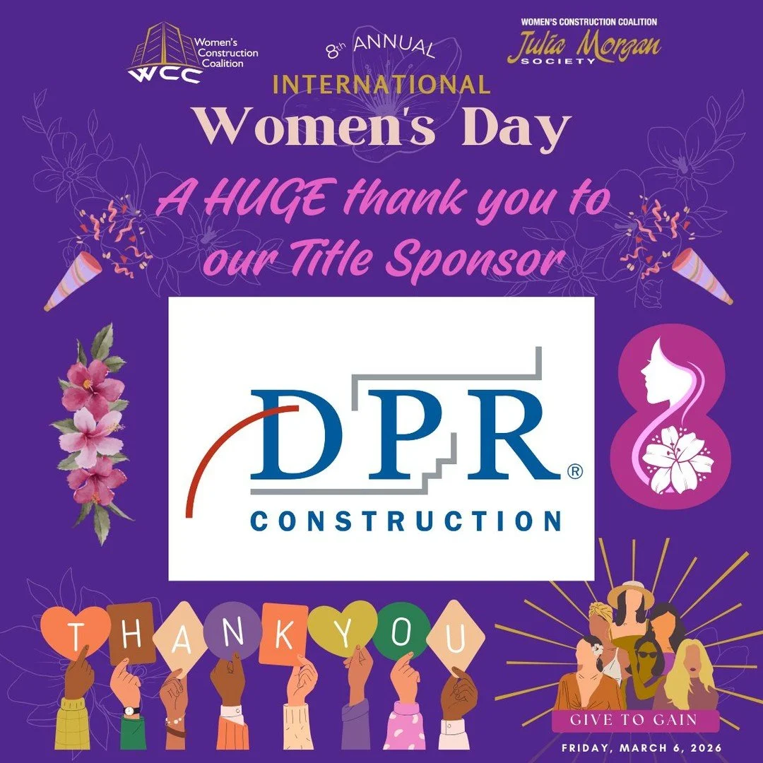 🌟 TITLE SPONSOR SPOTLIGHT: DPR Construction

We&rsquo;re proud to recognize DPR Construction as the Title Sponsor of WCC&rsquo;s 8th Annual International Women&rsquo;s Day Luncheon on Friday, March 6, 2026, at the iconic Bali Hai Restaurant. Known f