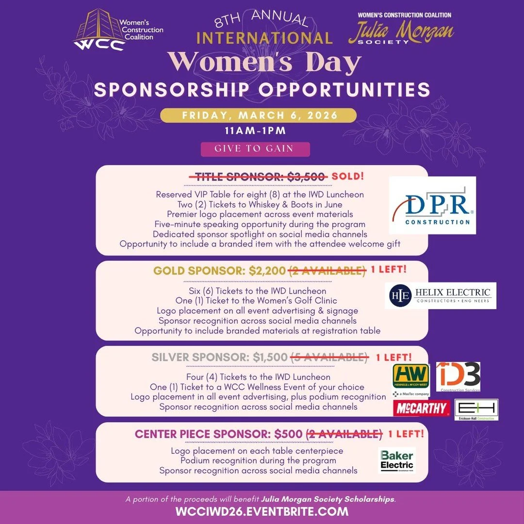 🌸 Sponsor Opportunities Still Available &mdash; Only 3 Spots Left!

There&rsquo;s still time to partner with WCC for our 8th Annual International Women&rsquo;s Day Luncheon on Friday, March 6, 2026, at the beautiful Bali Hai Restaurant. This year&rs